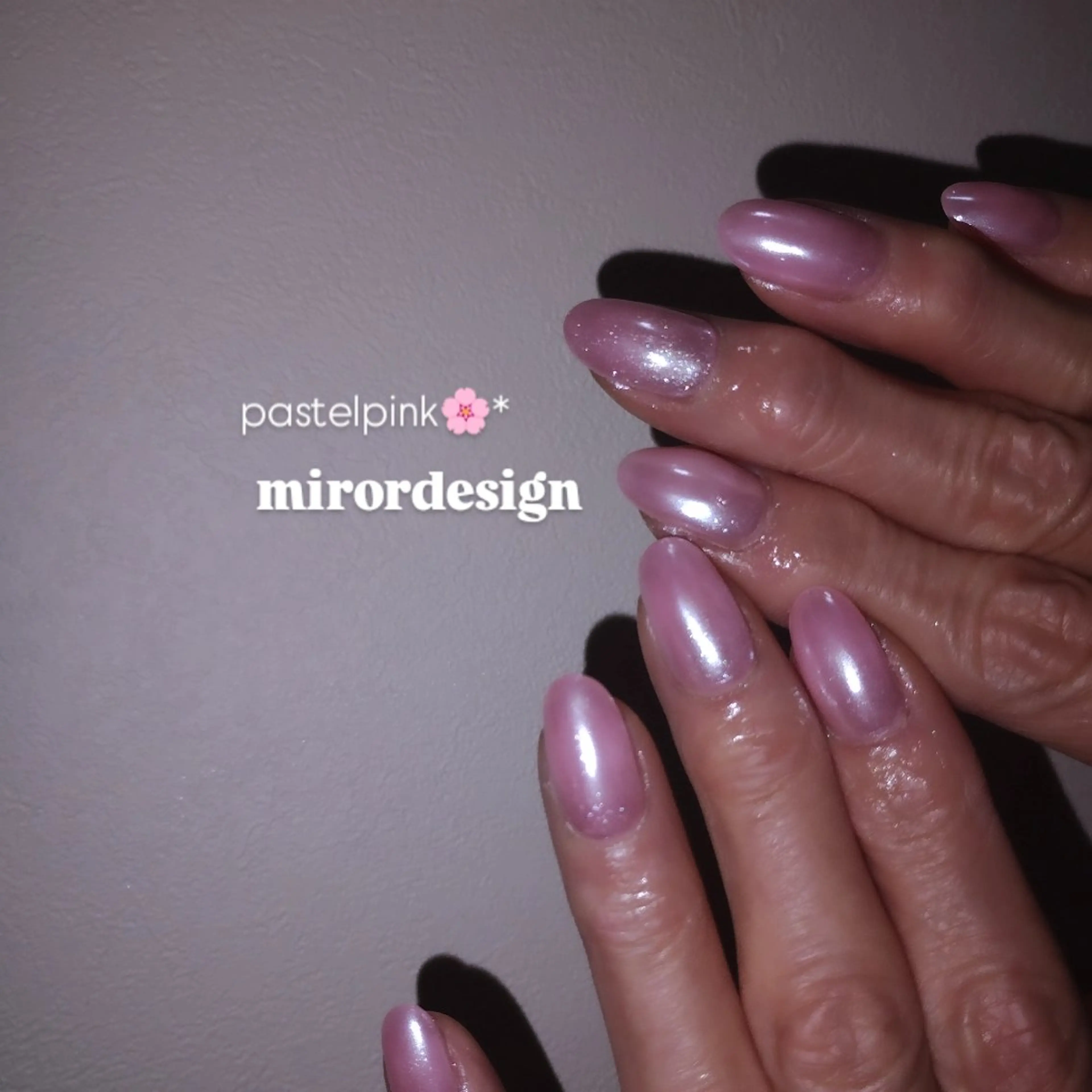 ネイル ミラーネイル ハンドネイル 424 nailsのネイルデザイン