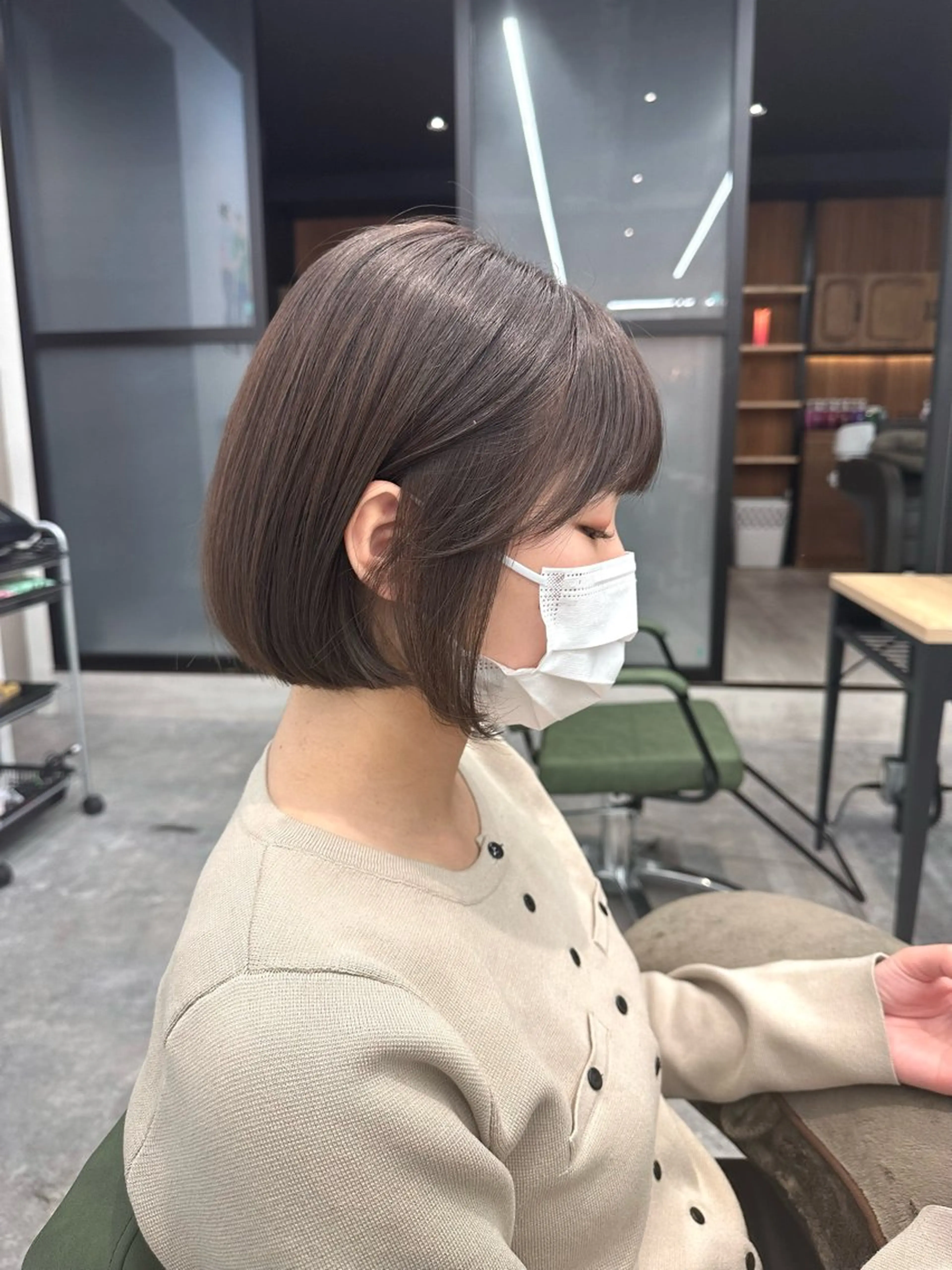 ショート カット トリートメント 店長🌟小顔似合わせ デザインカラー◎古田のヘアスタイル