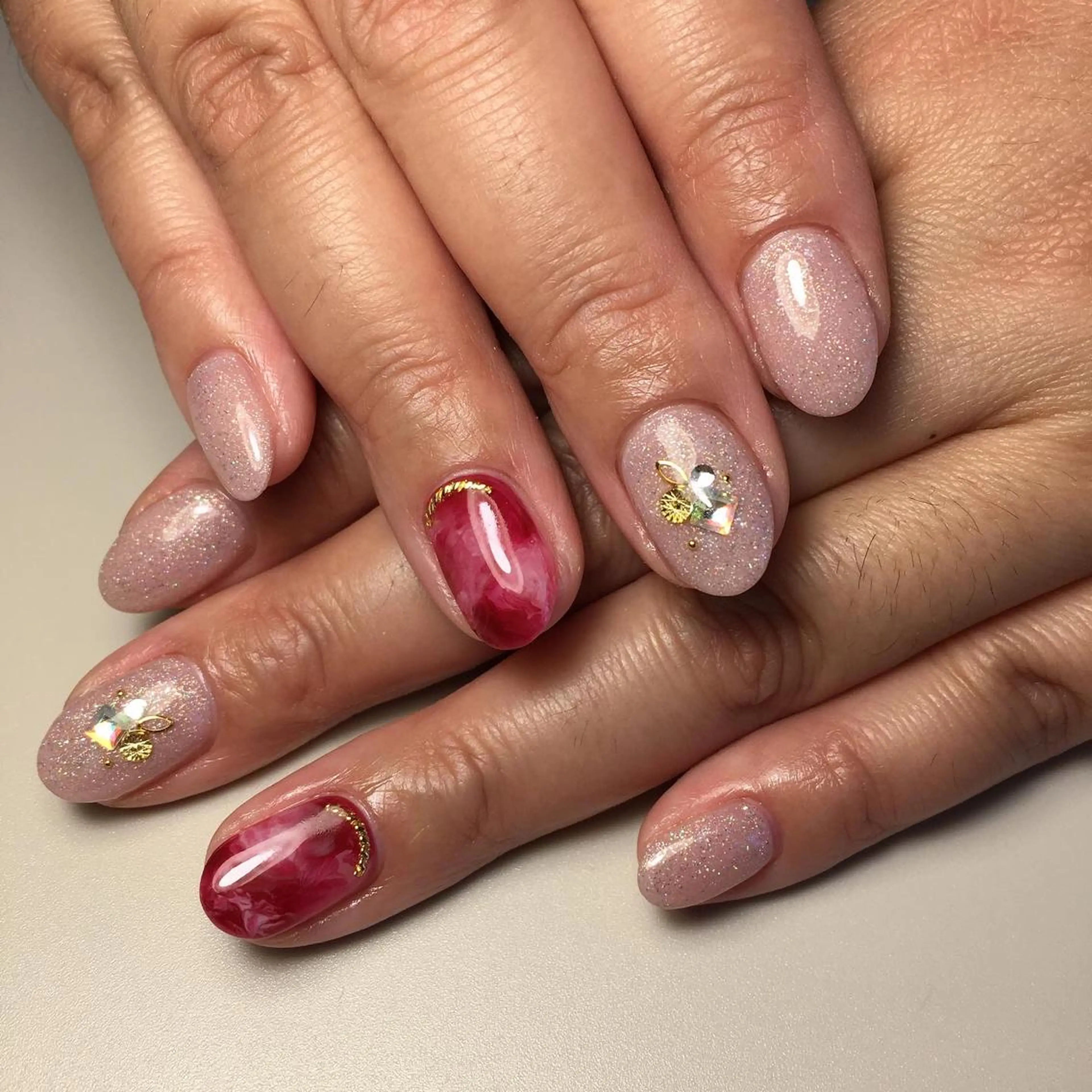 ネイル アートネイル ストーンネイル ハンドネイル kipinail 川﨑えりかのネイルデザイン