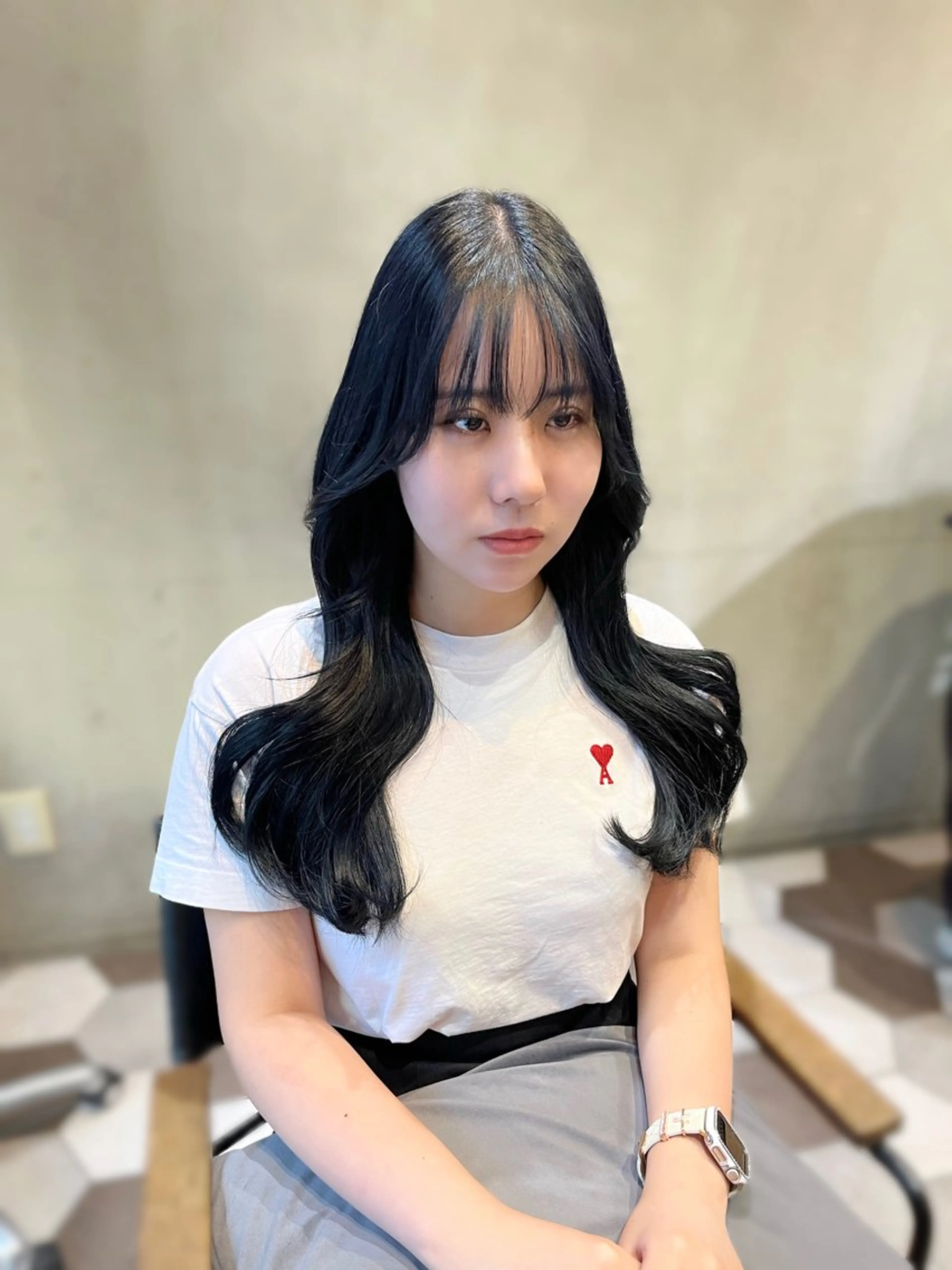 カラー ヘアアレンジ 似合わせ顔まわり カット💛森尾真由美のヘアスタイル