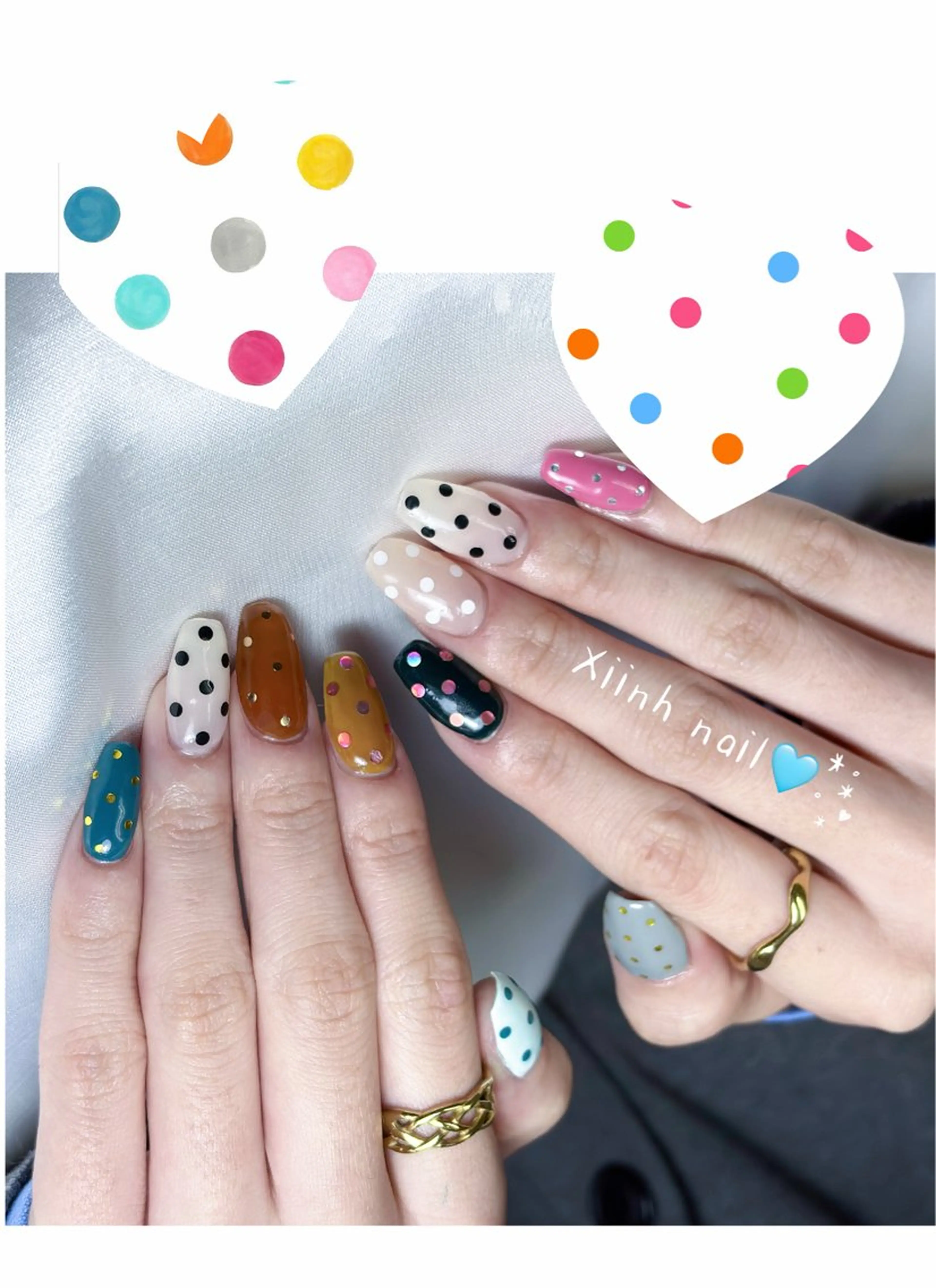 ネイル ブラウン チークネイル 桜ネイル 長さ出し フットネイル ハンドネイル XIINH NAIL SALONのネイルデザイン