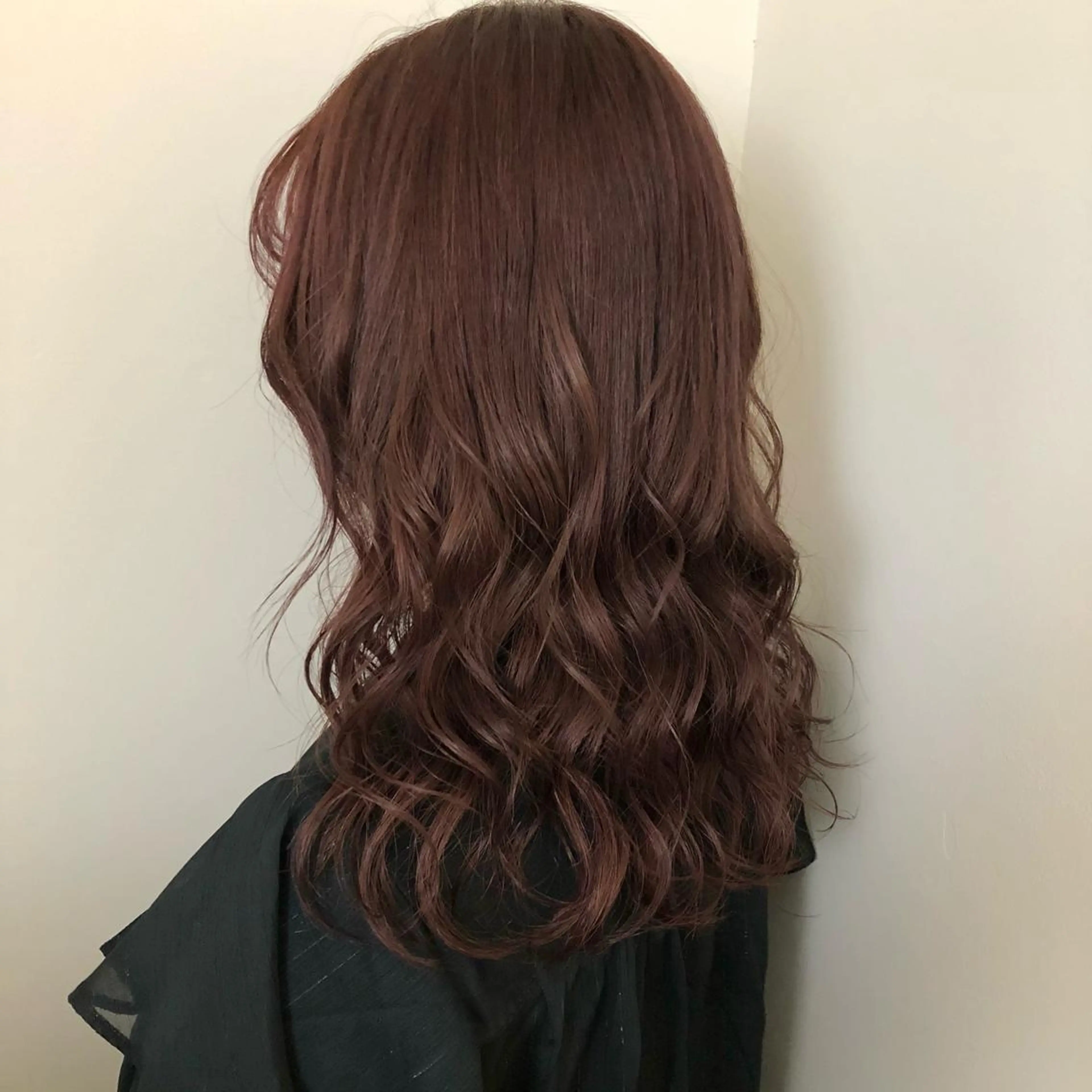 セミロング カラー ブリーチ ブラウンカラー ブリーチなしカラー ピンクカラー ピンクブラウン カット ヘアカラー トリートメント レイヤー/お顔まわり 暖色カラー🍑Amiのヘアスタイル