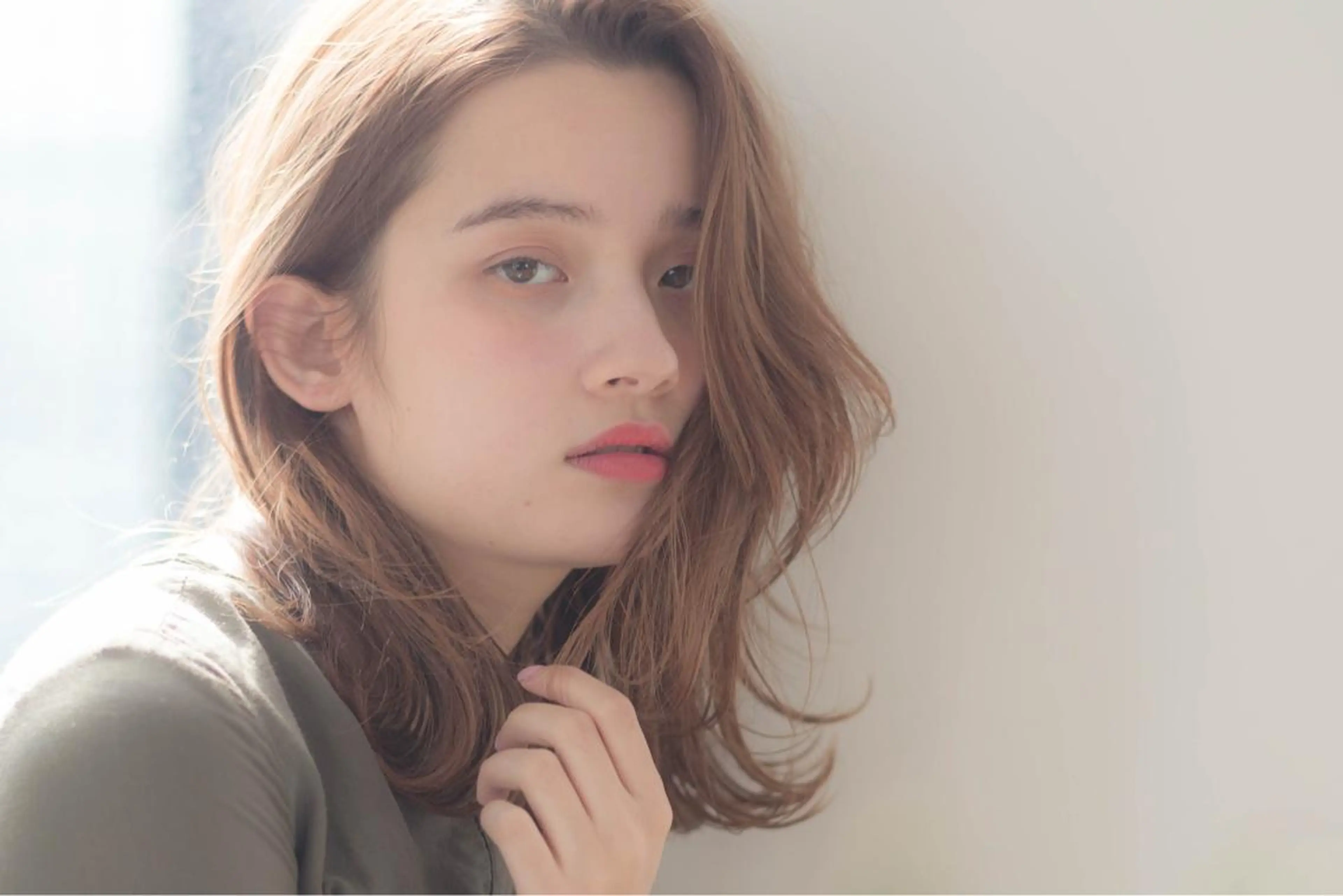 ミディアム カラー パーマ カット ヘアカラー トリートメント GO TODAY シェアサロン 原宿本店所属・ボブ/レイヤー/ パーマ/淀川 純のヘアスタイル