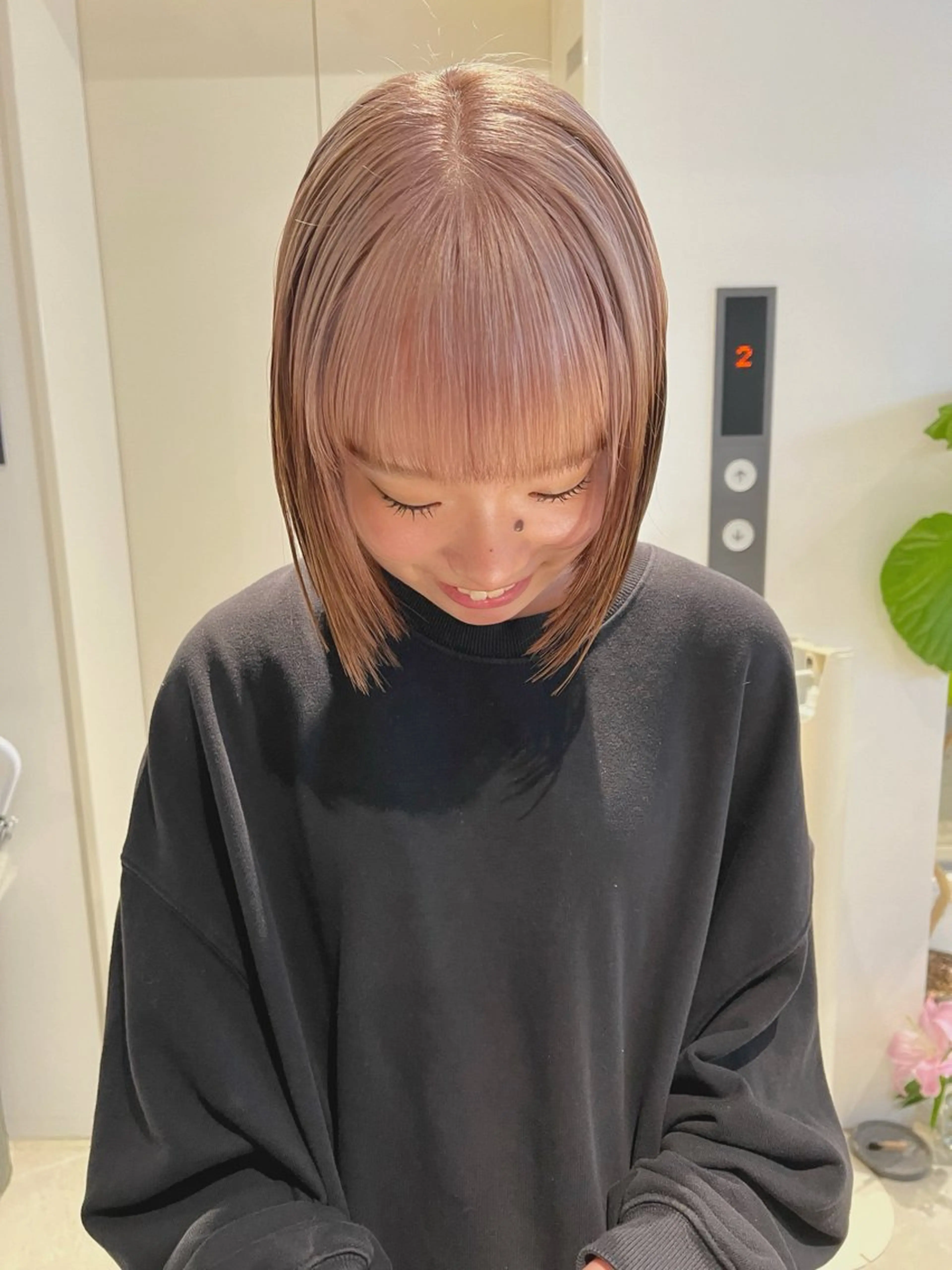 ミディアム カット ヘアカラー 大澤 叶方のヘアスタイル