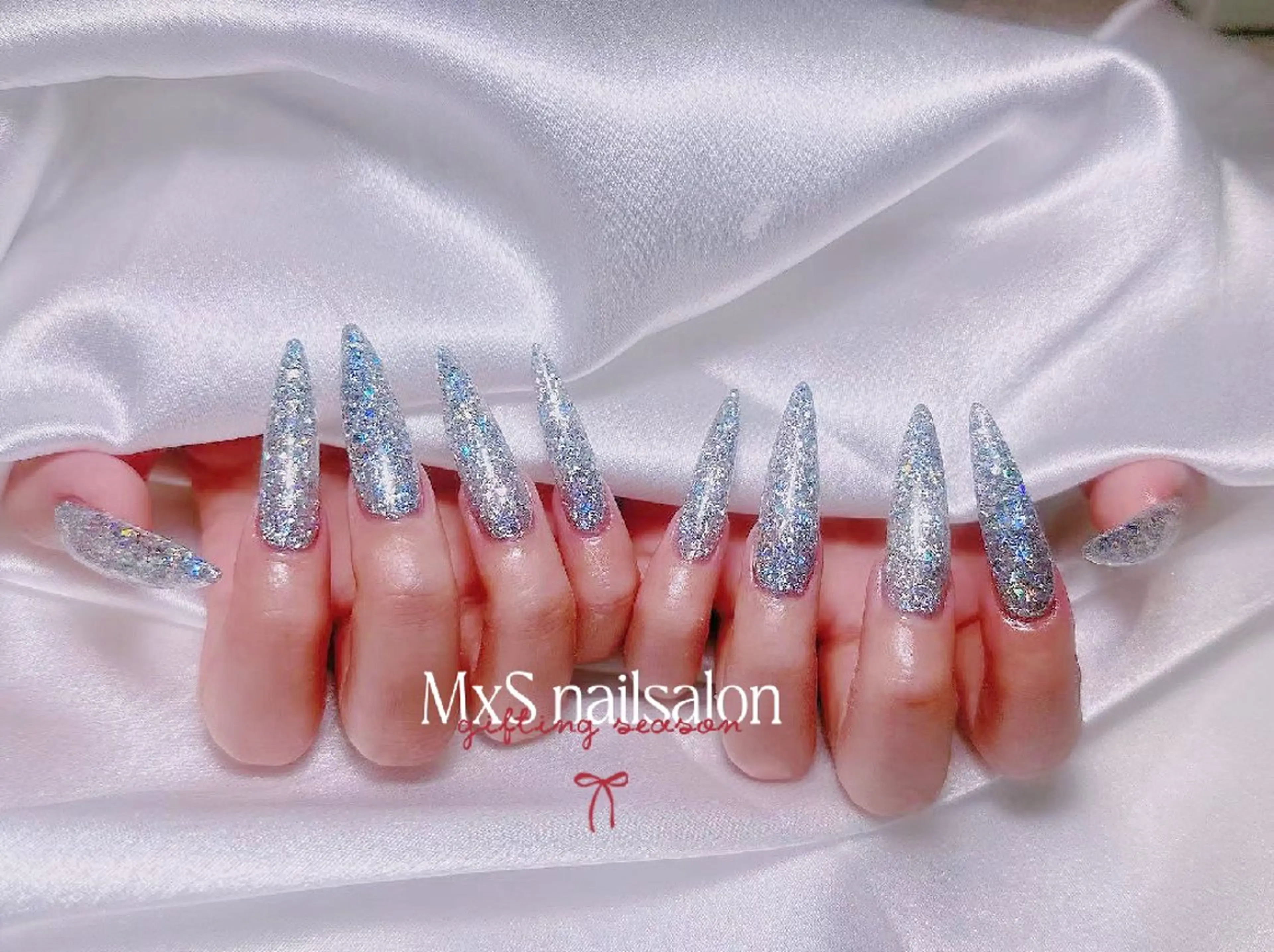 ネイル ジェルネイル 韓国ネイル マグネットネイル パラジェル バレンタイン ハンドネイル ハンドケア MxS Nail 【長さだし/フィルイン/マグネット/ワンホンネイル/韓国ネイル/パラジェル】所属・M×S Nail みなのネイルデザイン