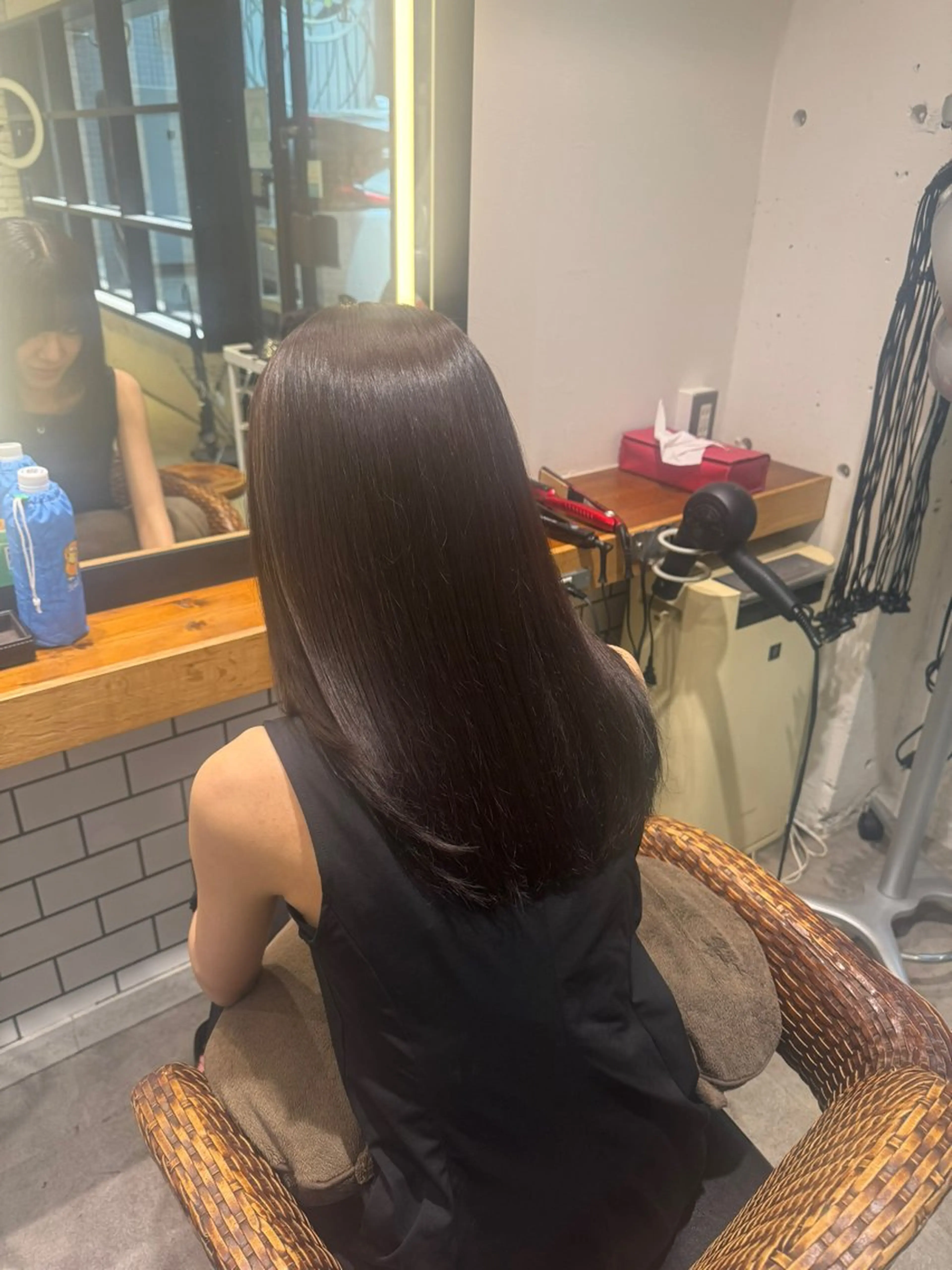 ロング カラー カシス カット ヘアカラー トリートメント 暖色カラー🤎Red Neo　meiのヘアスタイル