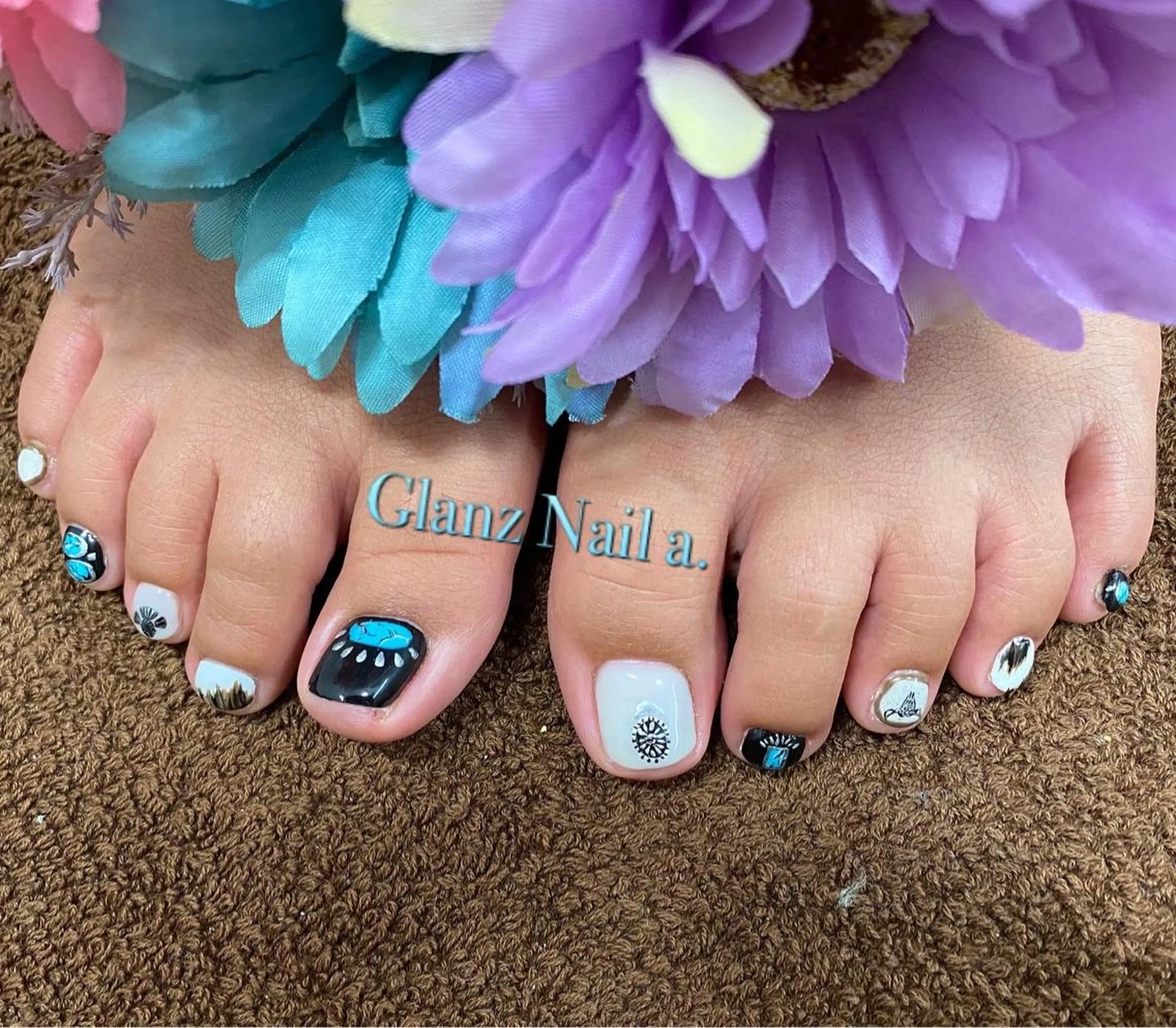 ネイル アートネイル フットネイル Glanz  Nail aのネイルデザイン