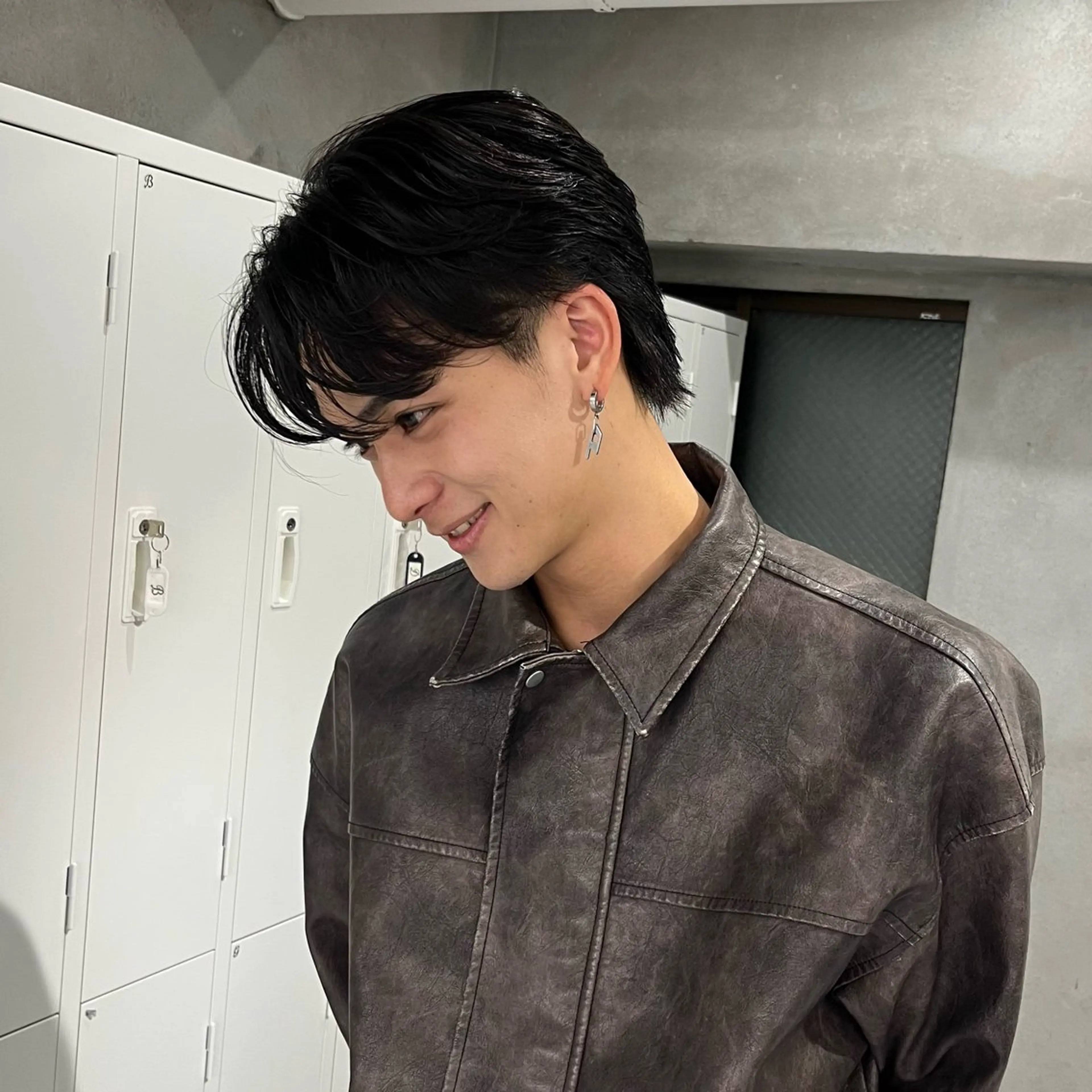 ショート パーマ 韓国風ヘア カット パーマ りおな/エクステ /ミルクティーカラーのヘアスタイル