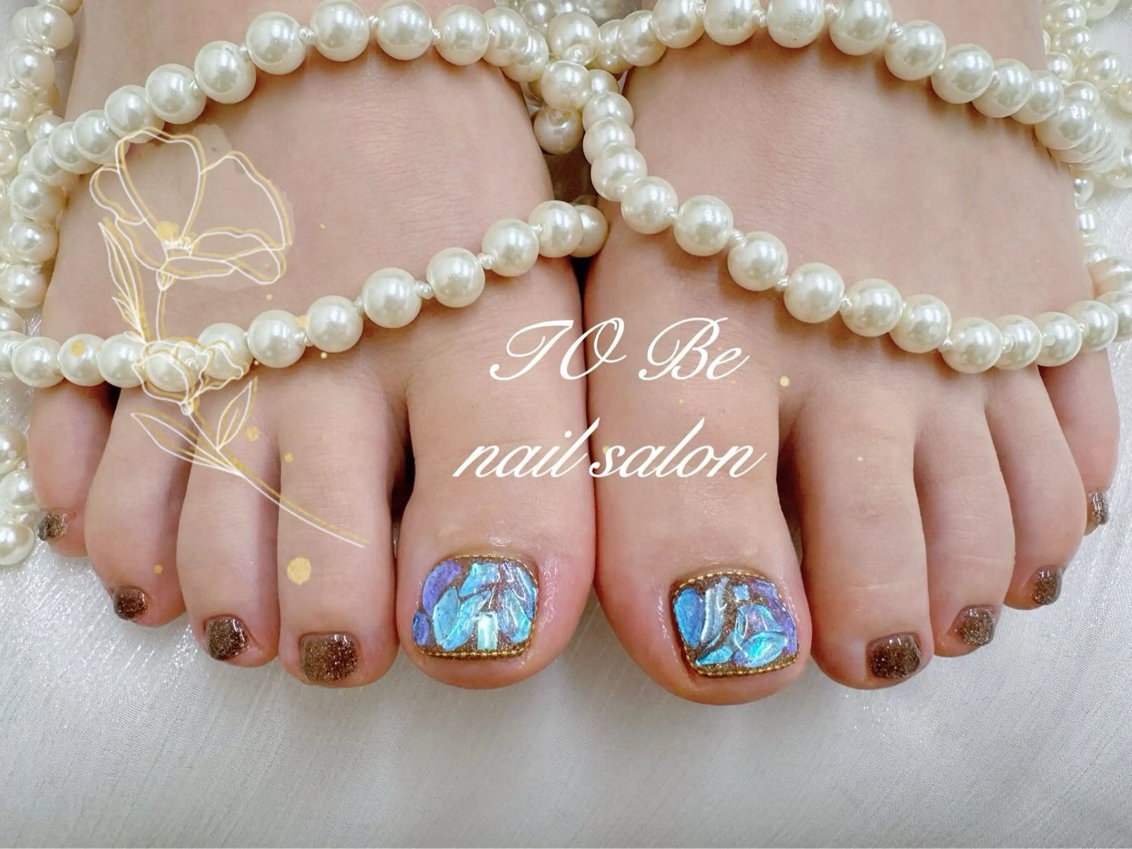 ネイル フットネイル 🦋To Be スカルプ専門店のネイルデザイン