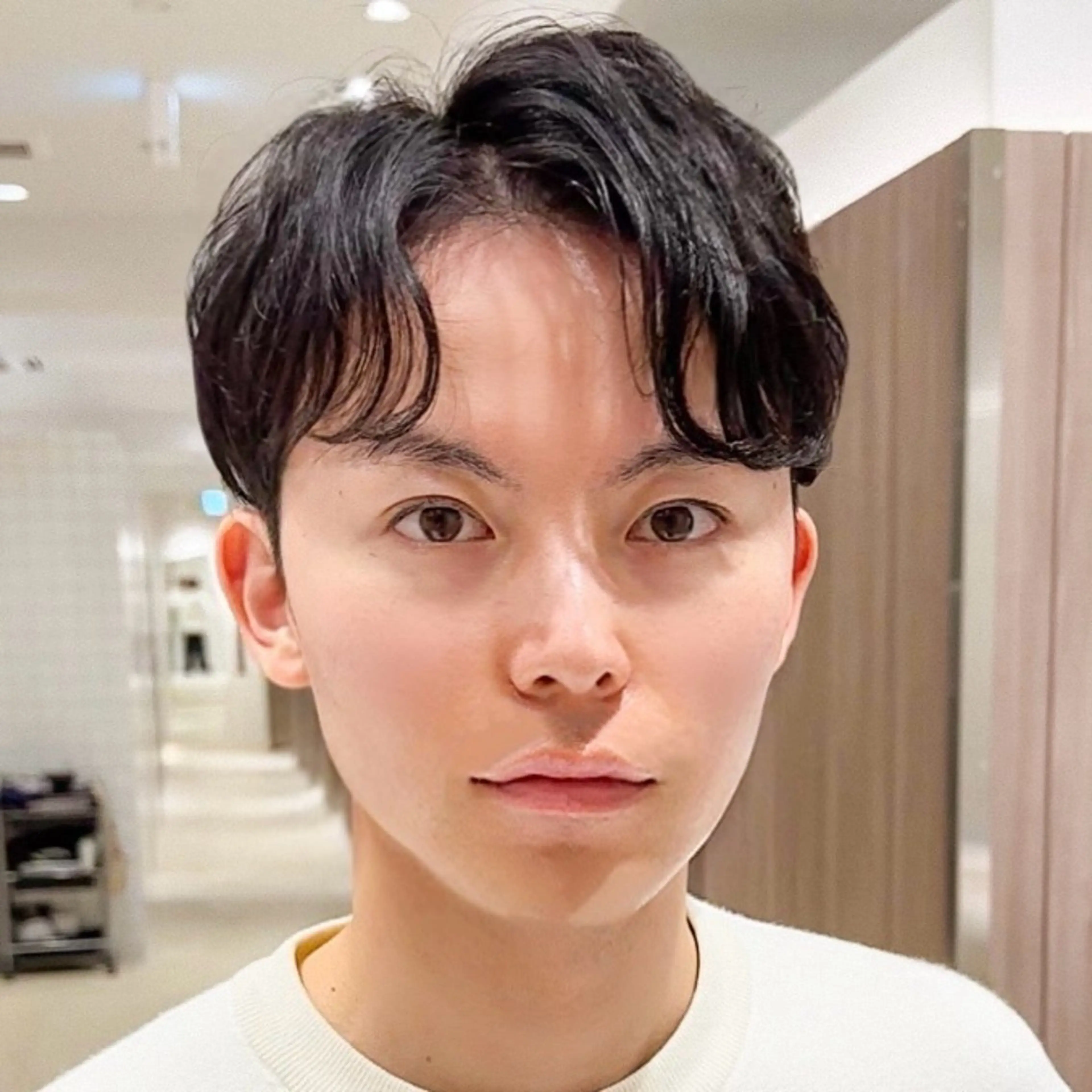 ショート メンズカット/ センターパートkiiのヘアスタイル