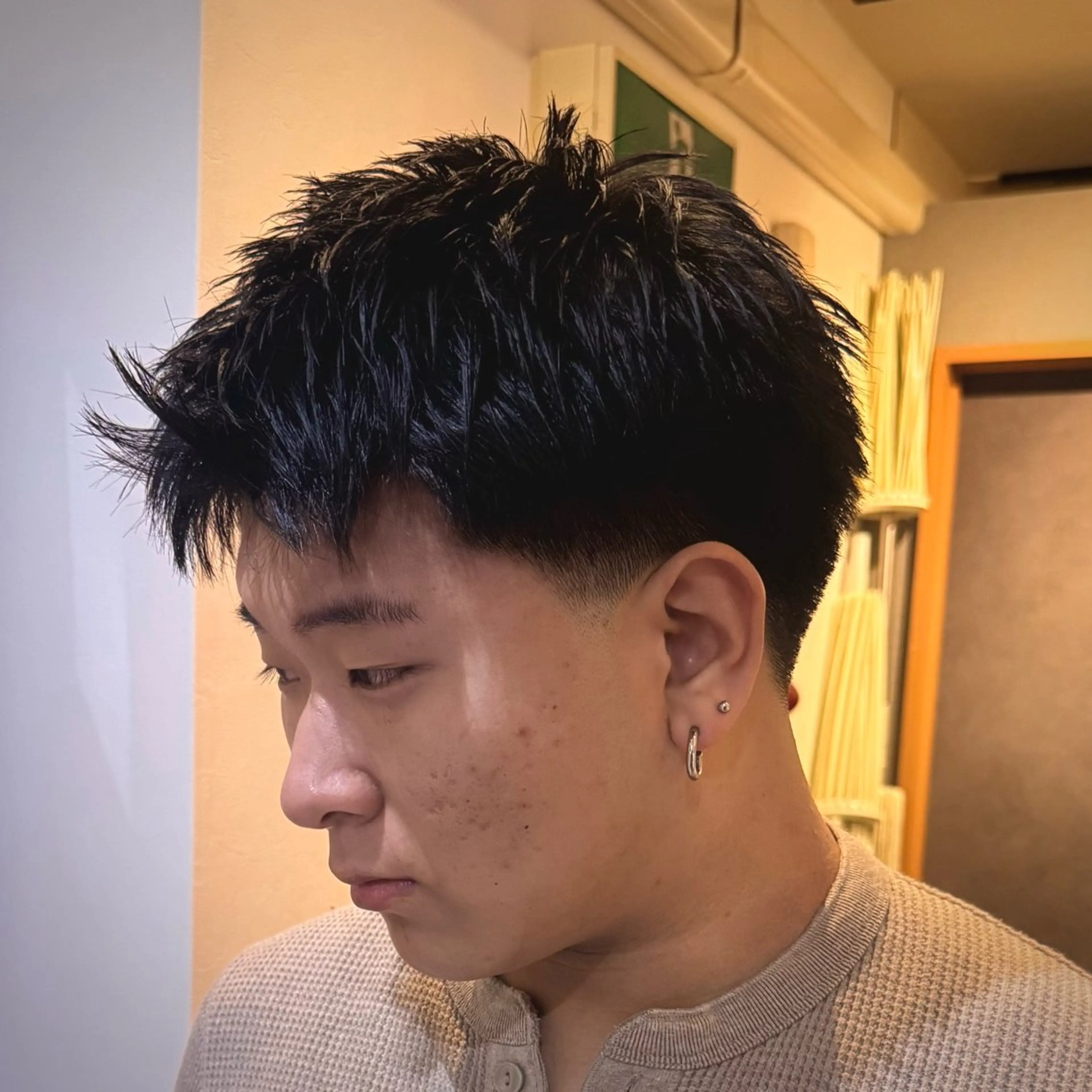 ショート メンズ フェードカット スパイキーショート ショートヘア カット GLADMAN'S CUT CLUB 立川所属・立川メンズカット/ メンズパーマ💈三上のヘアスタイル