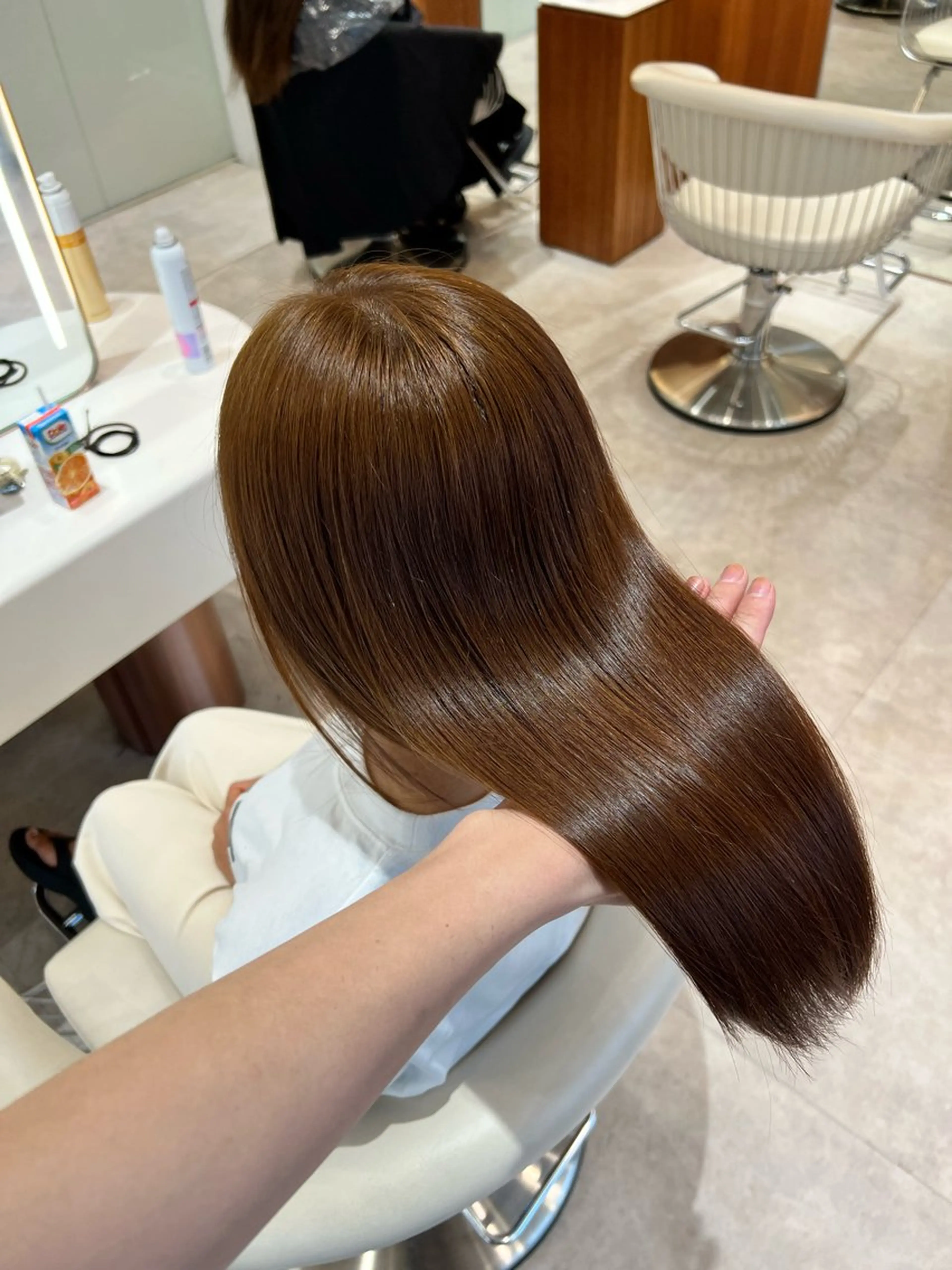 ミディアム カラー ✨髪質改善 縮毛矯正 艶髪 立川 コウキ✨のヘアスタイル