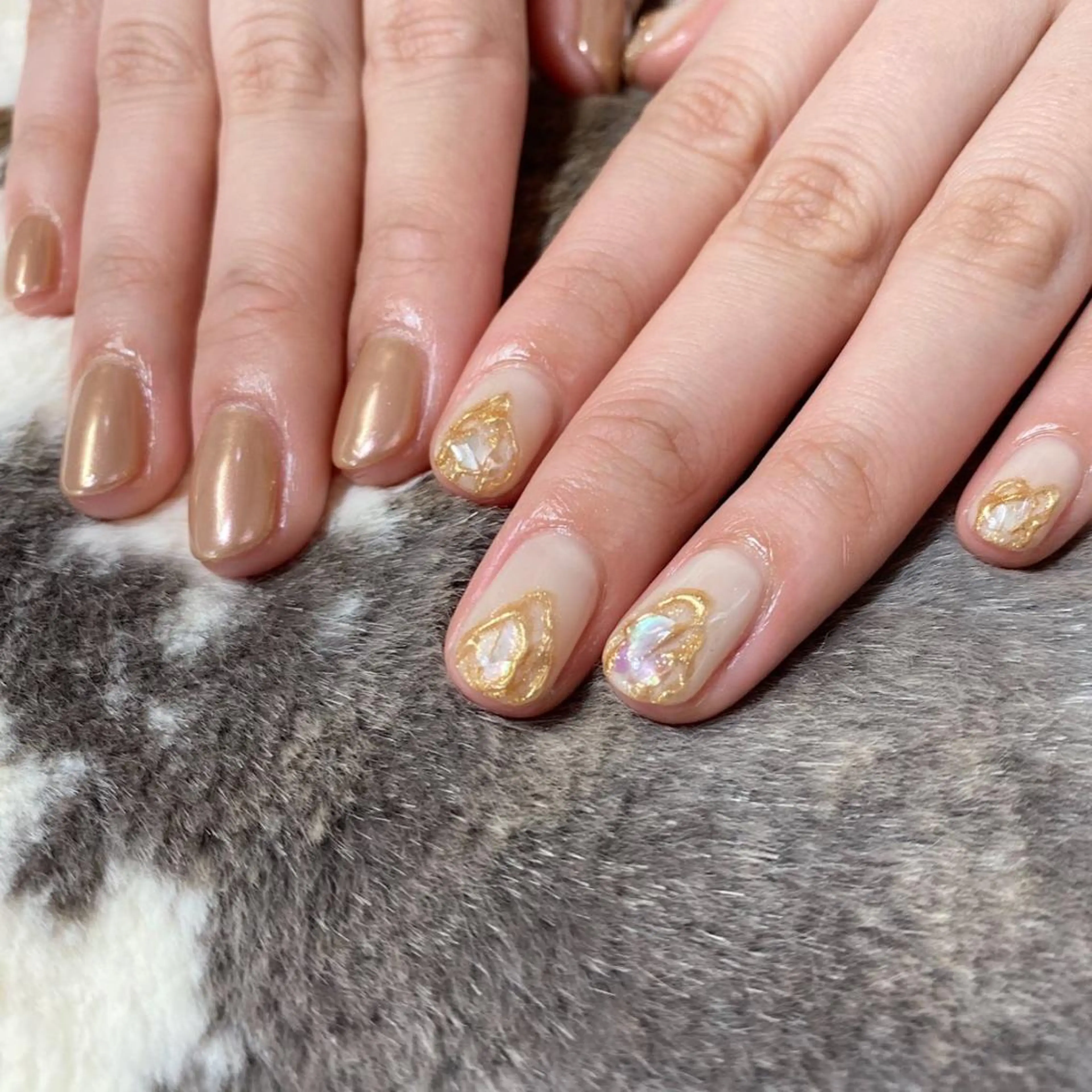 ネイル オーロラネイル lcoco nailのネイルデザイン
