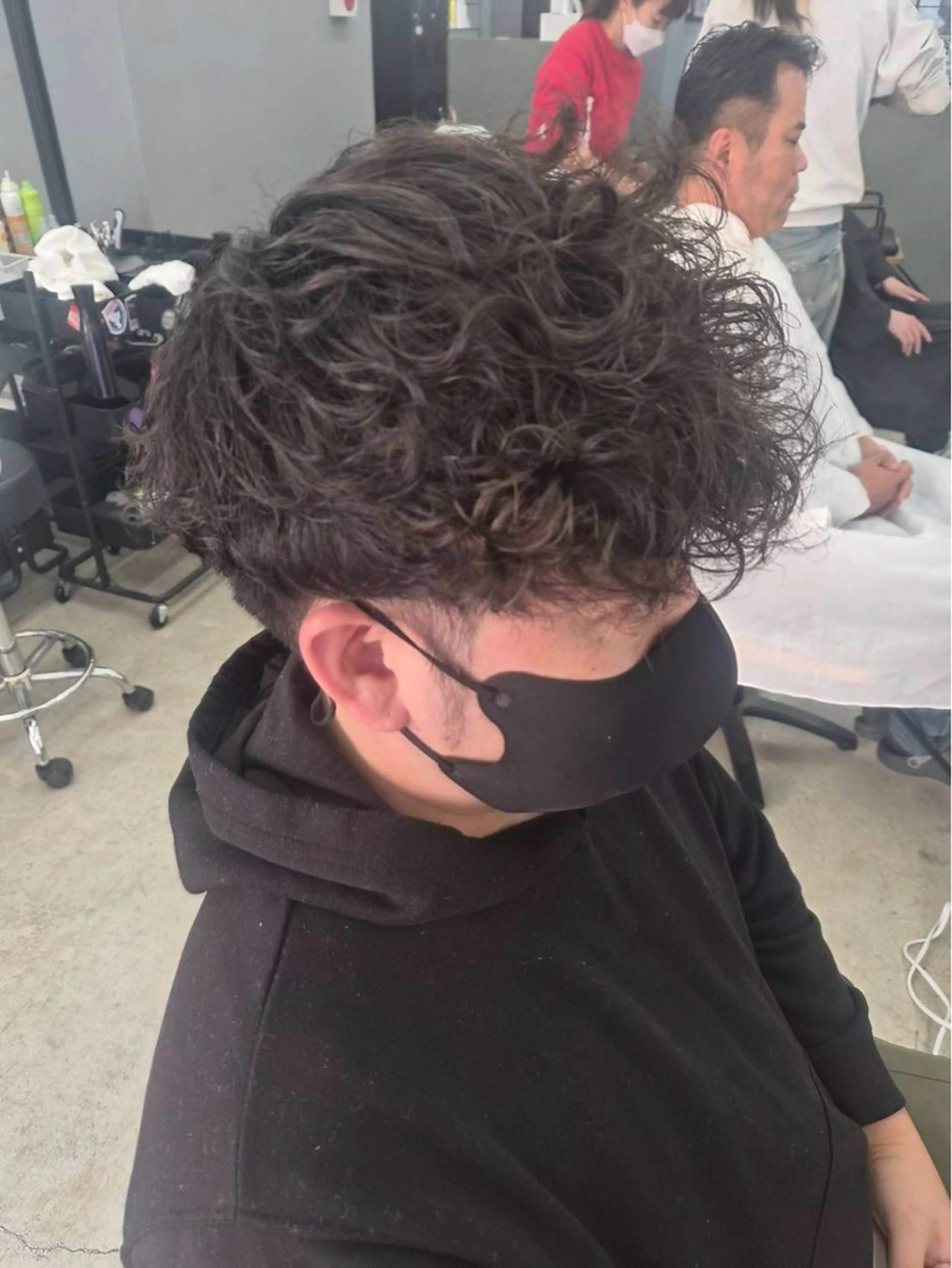 ショート パーマ メンズ カット パーマ メンズ専門サロン wokeのヘアスタイル