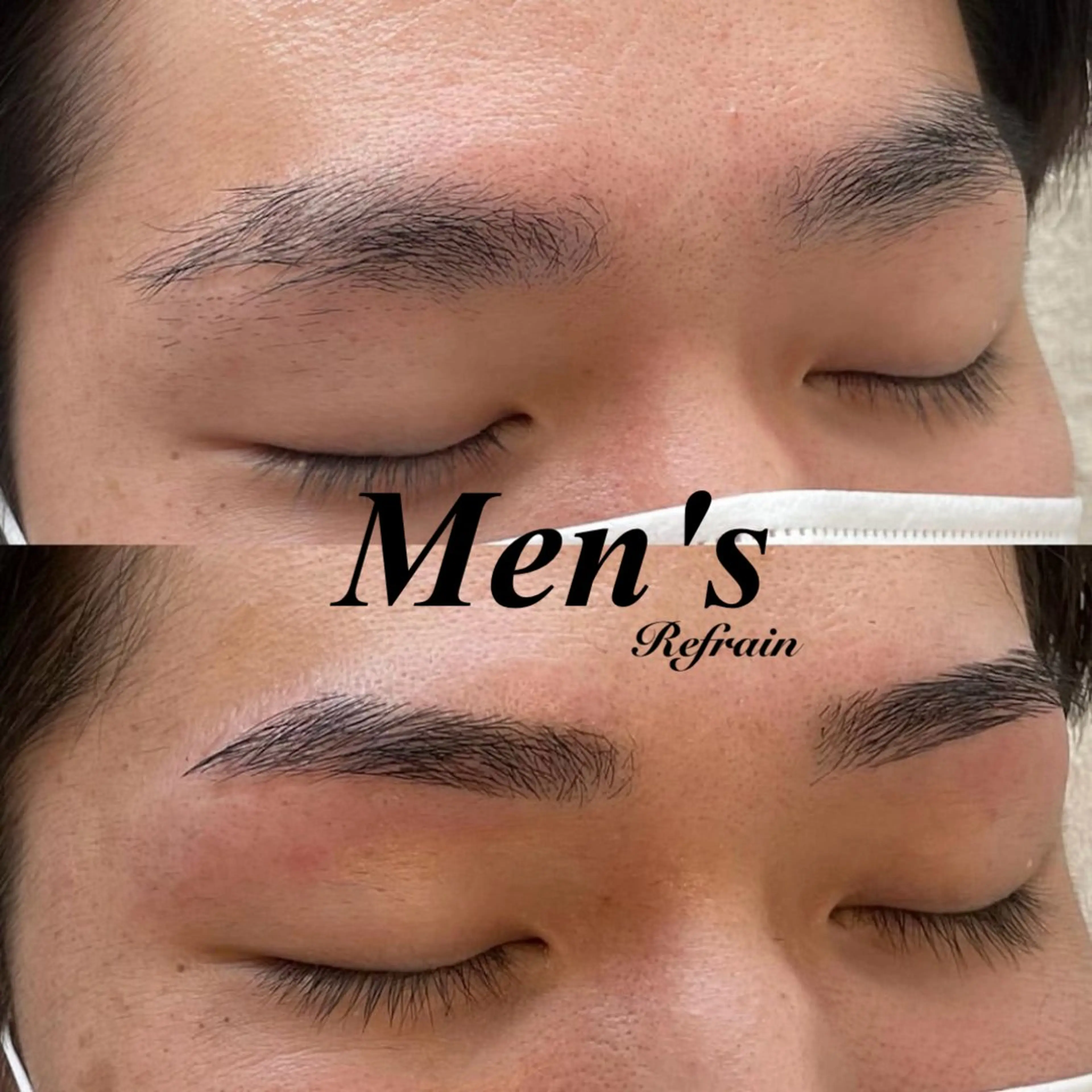 メンズ アイブロウ 眉カット メンズアイブロウ Refrain  ルフラン所属・Refrain ルフランのマツエク・マツパデザイン