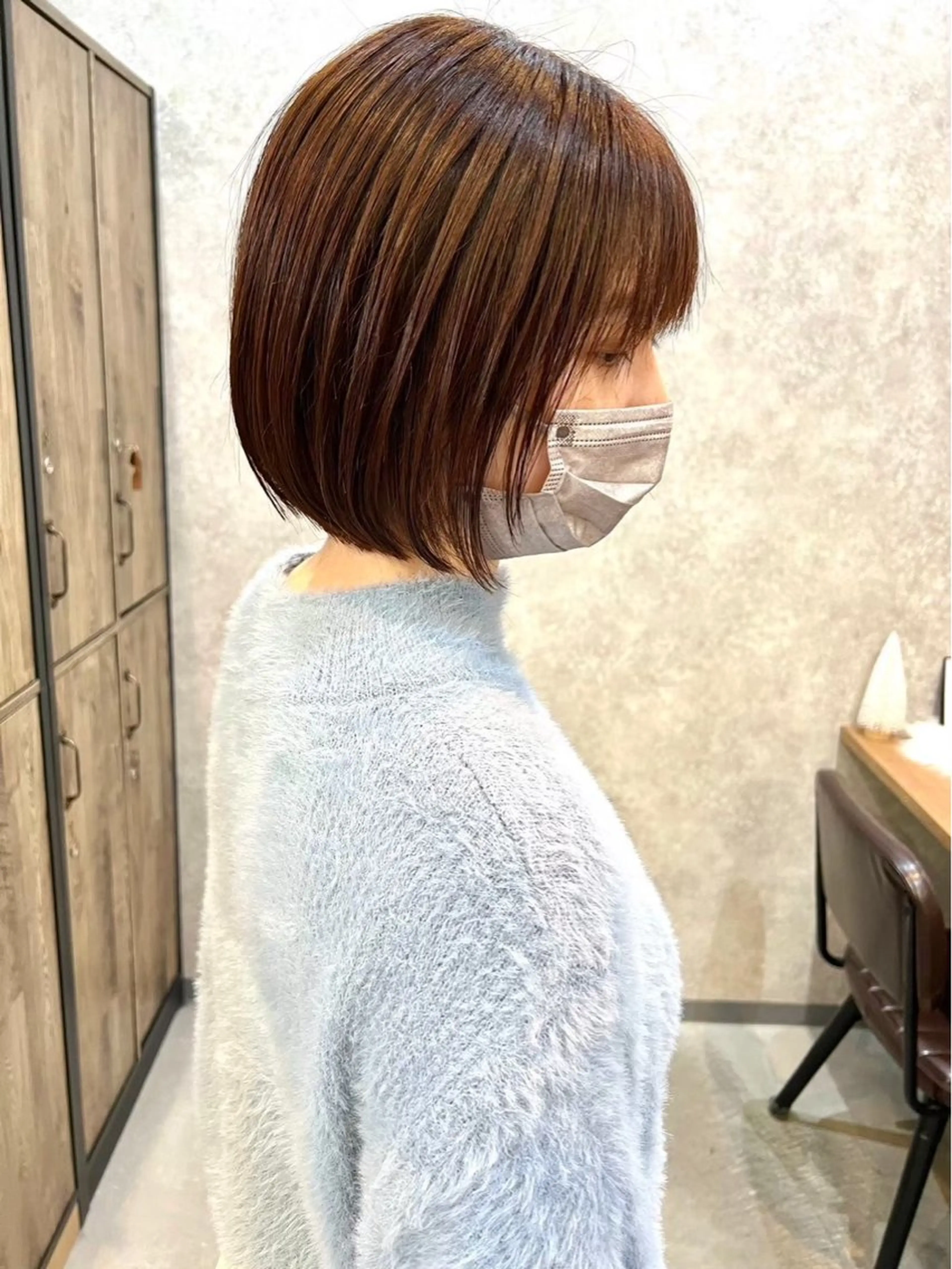 カラー 山崎結菜 🫧透明感カラーのヘアスタイル