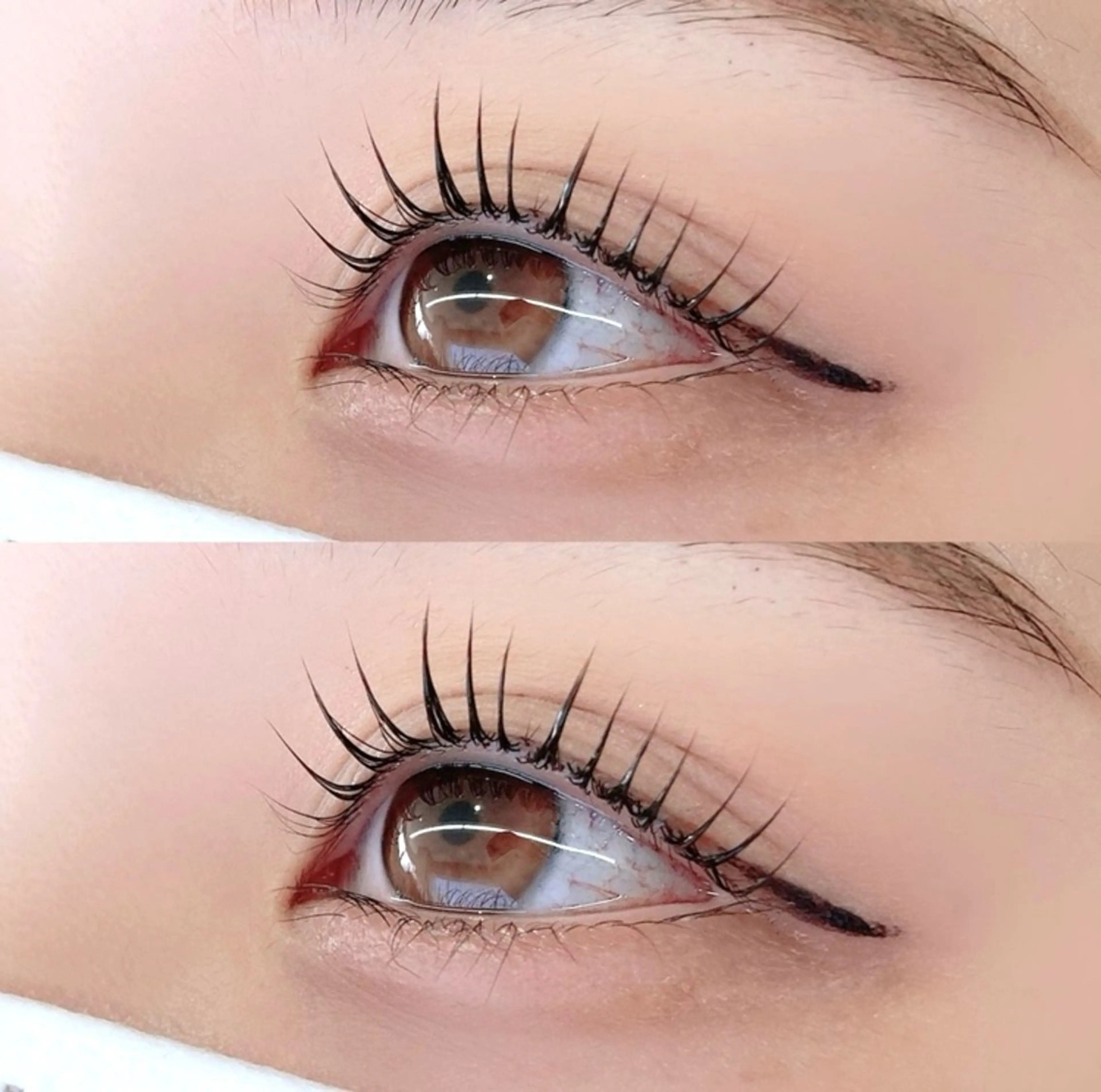 マツエク・マツパ 束感まつ毛 韓国風マツエク パリジェンヌラッシュリフト まつげパーマ 一重×まつ毛パーマ 🎀パーソナル眉⌇ 束感まつ毛MIOのマツエク・マツパデザイン