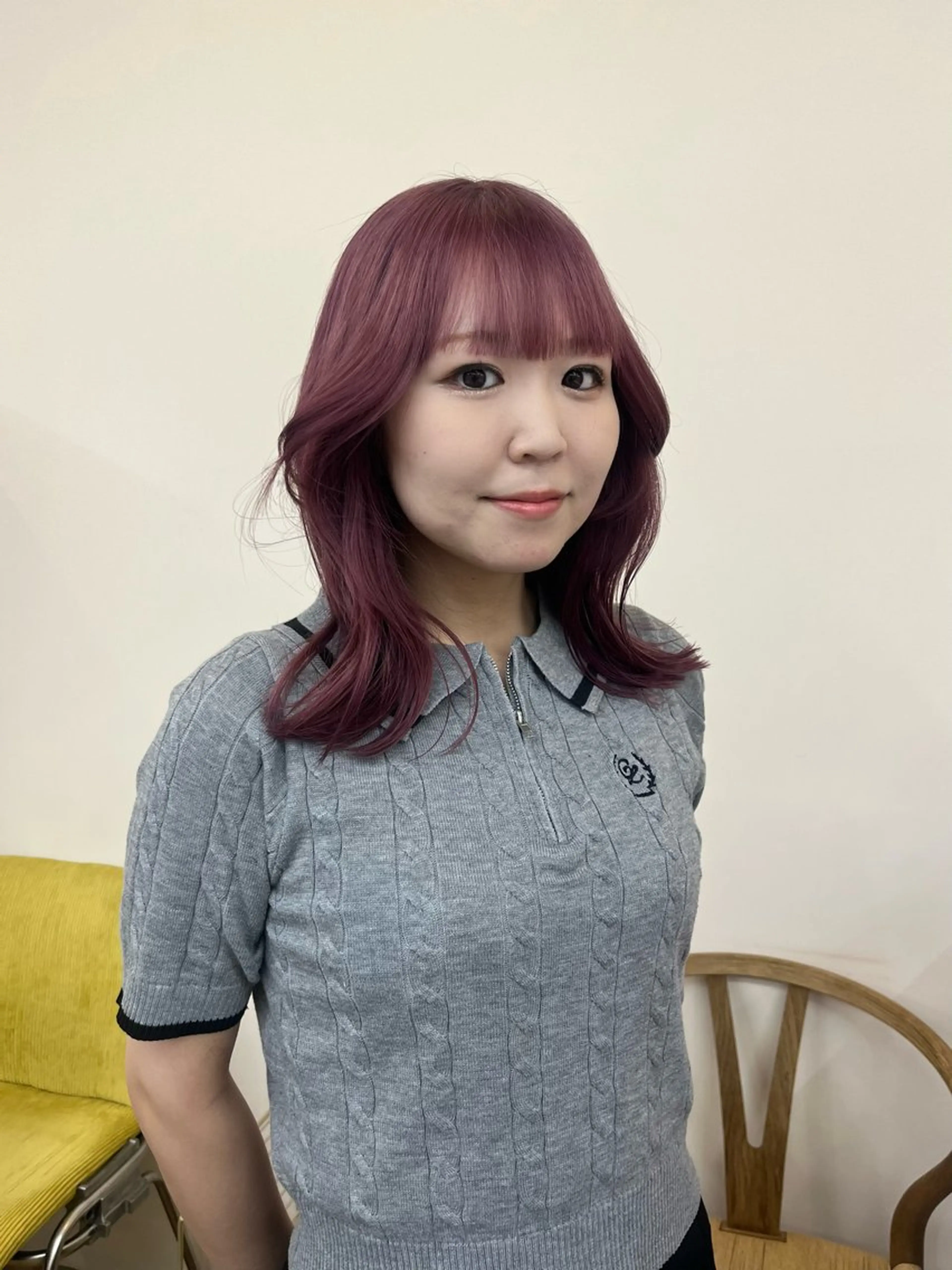 カラー yuka/ロング/ レイヤーカットモデルのヘアスタイル