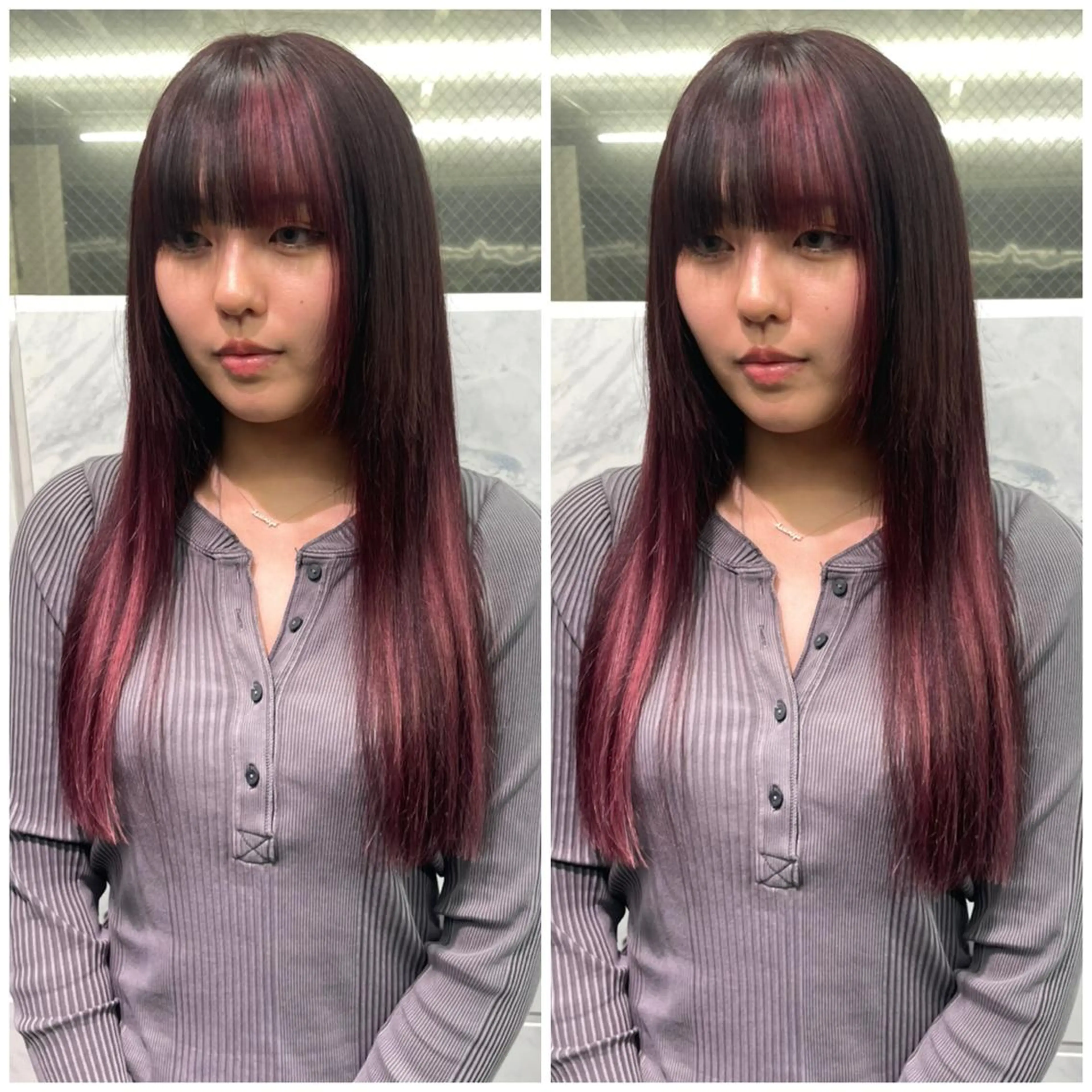 ロング カット ヘアカラー エクステ 🦋プルエクステ ARISA🦋のヘアスタイル