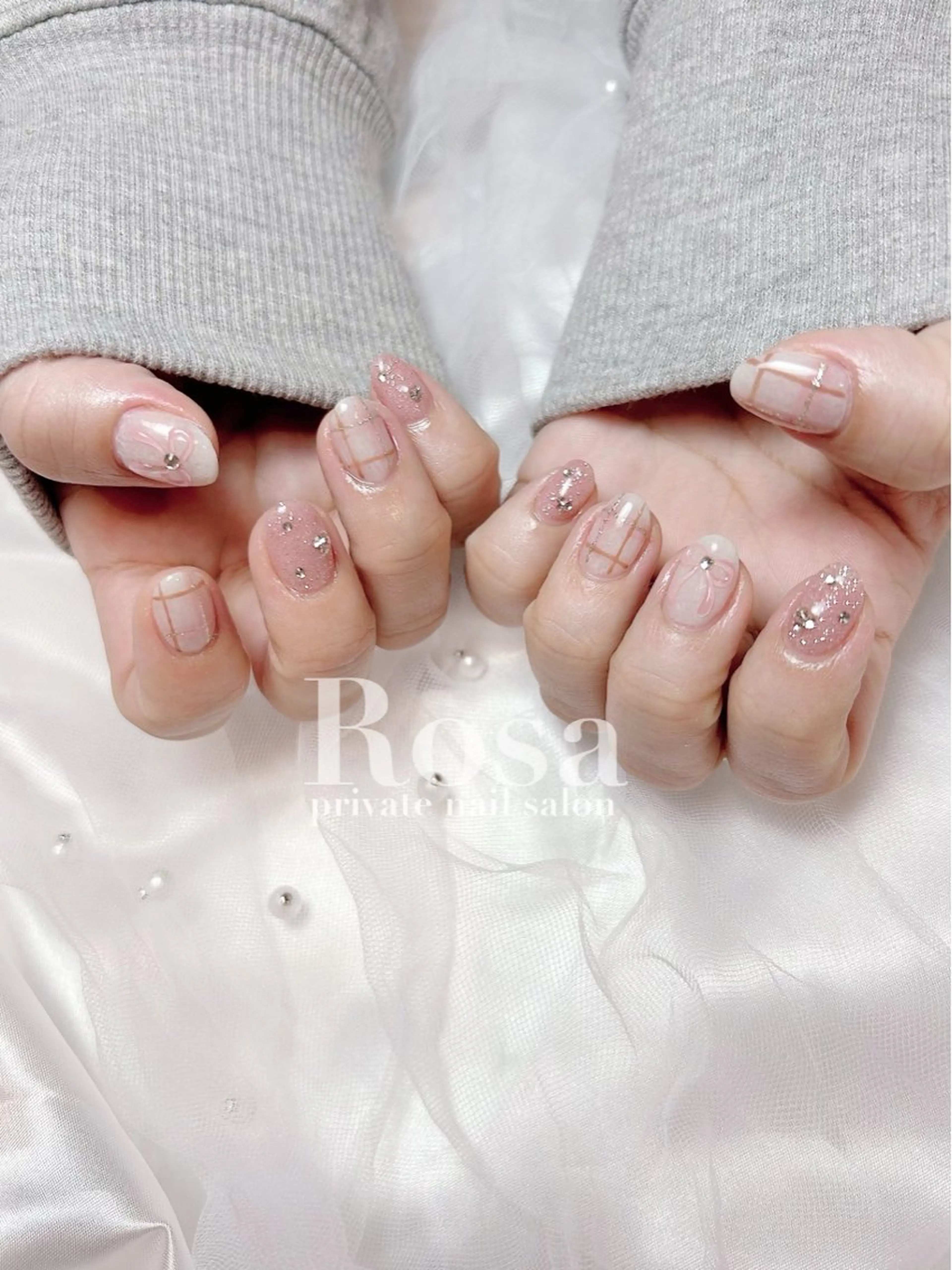 ネイル キラキラネイル nail salon Rosaのネイルデザイン