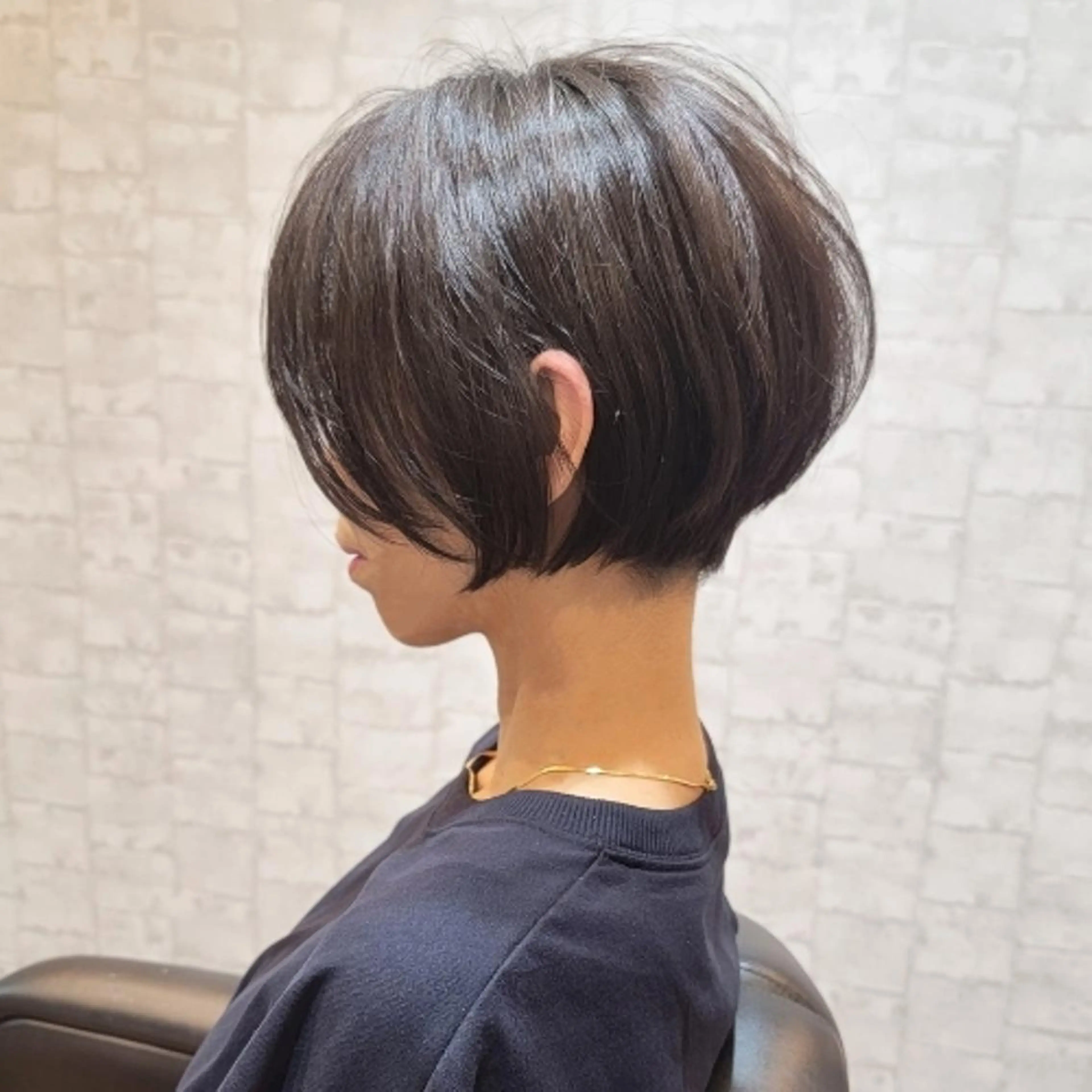 ショート カラー ショートボブ 丸みショート ブラウンカラー シアーブラウン ボブ ヘアケアサロン MAIN[メイン]のヘアスタイル