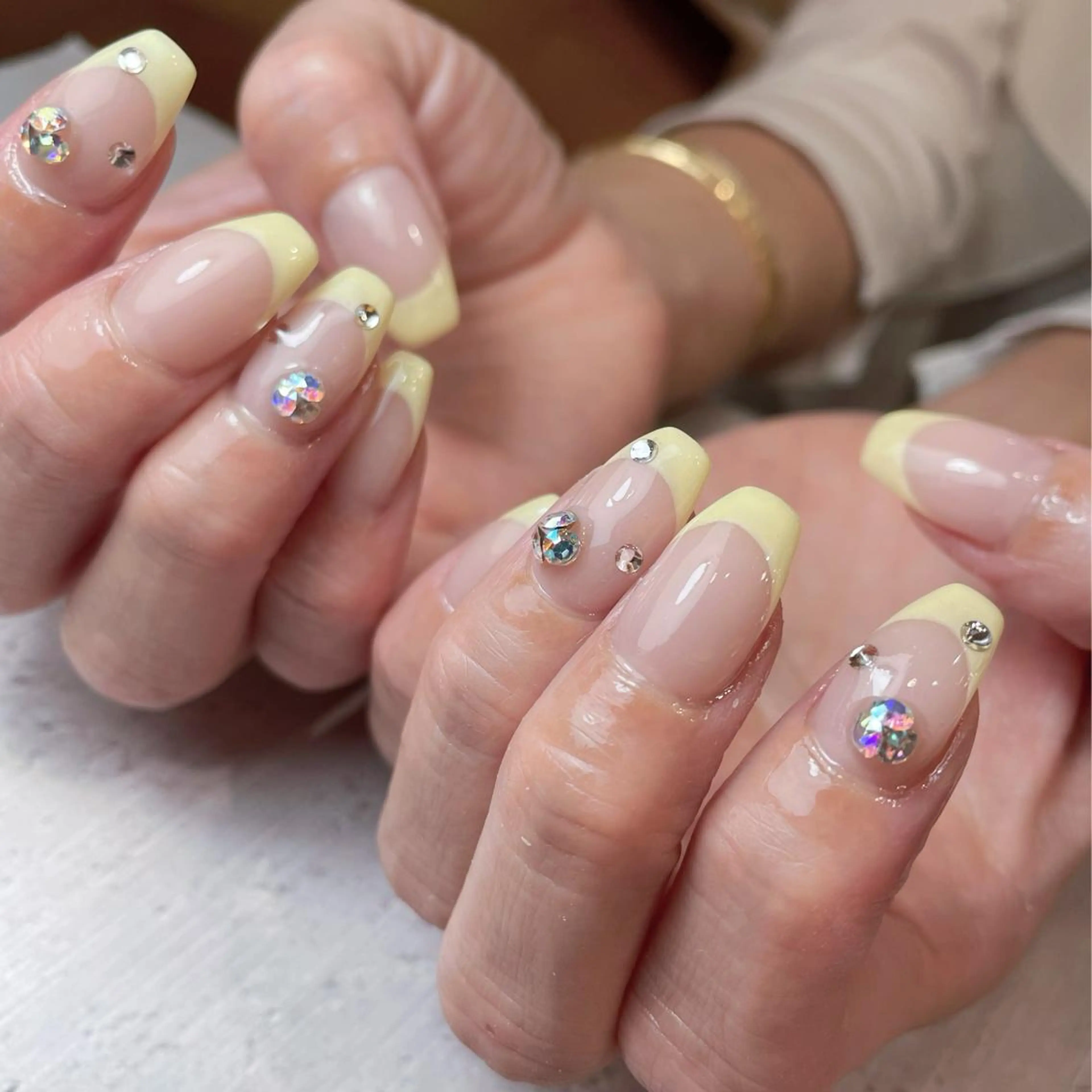 ネイル フレンチネイル ハンドネイル nail&eyelash mate所属・京都/東向日/桂 ayumiのネイルデザイン