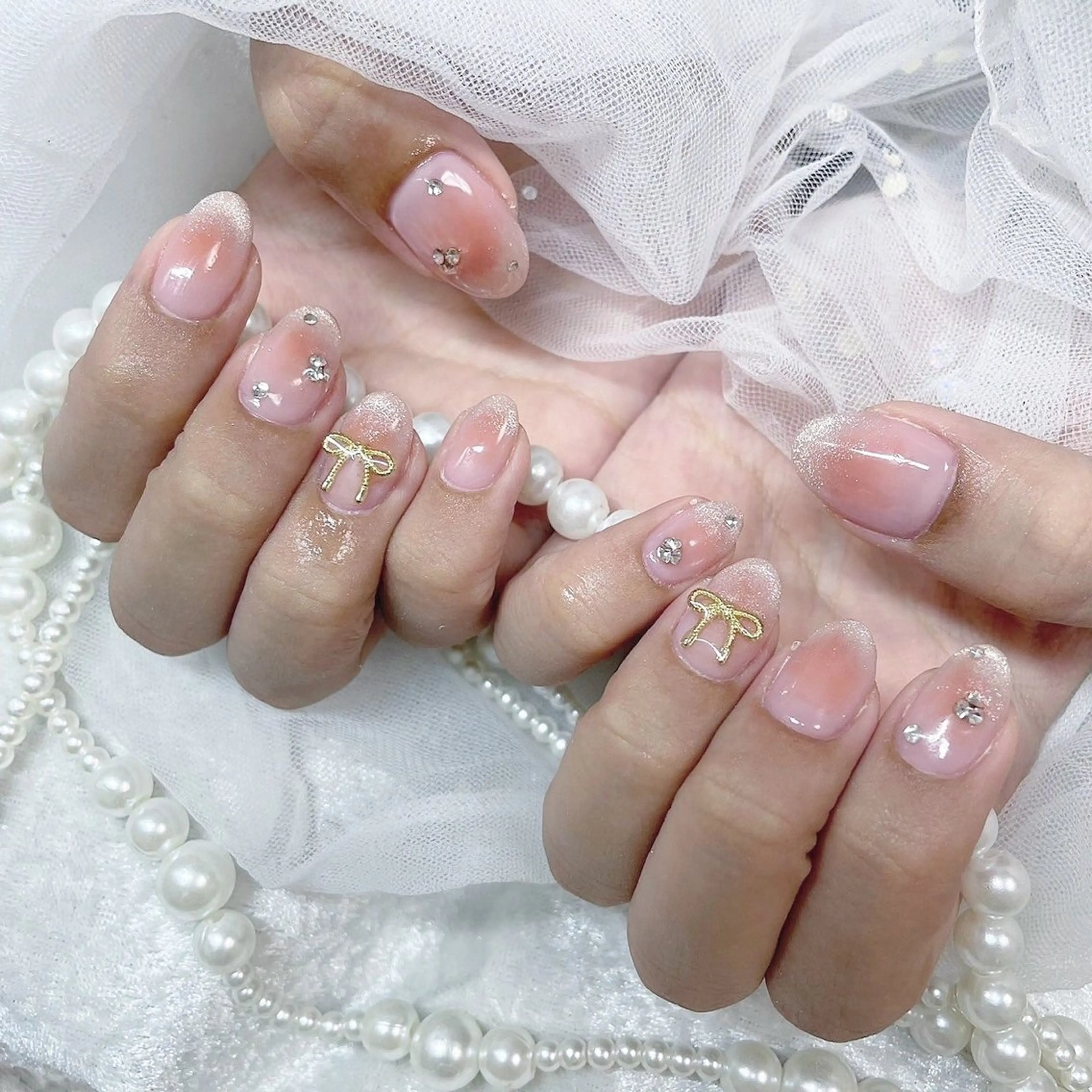 ネイル アートネイル 長さ出し フットネイル 韓国ネイル マグネットネイル ハンドネイル Kanako 💫のネイルデザイン