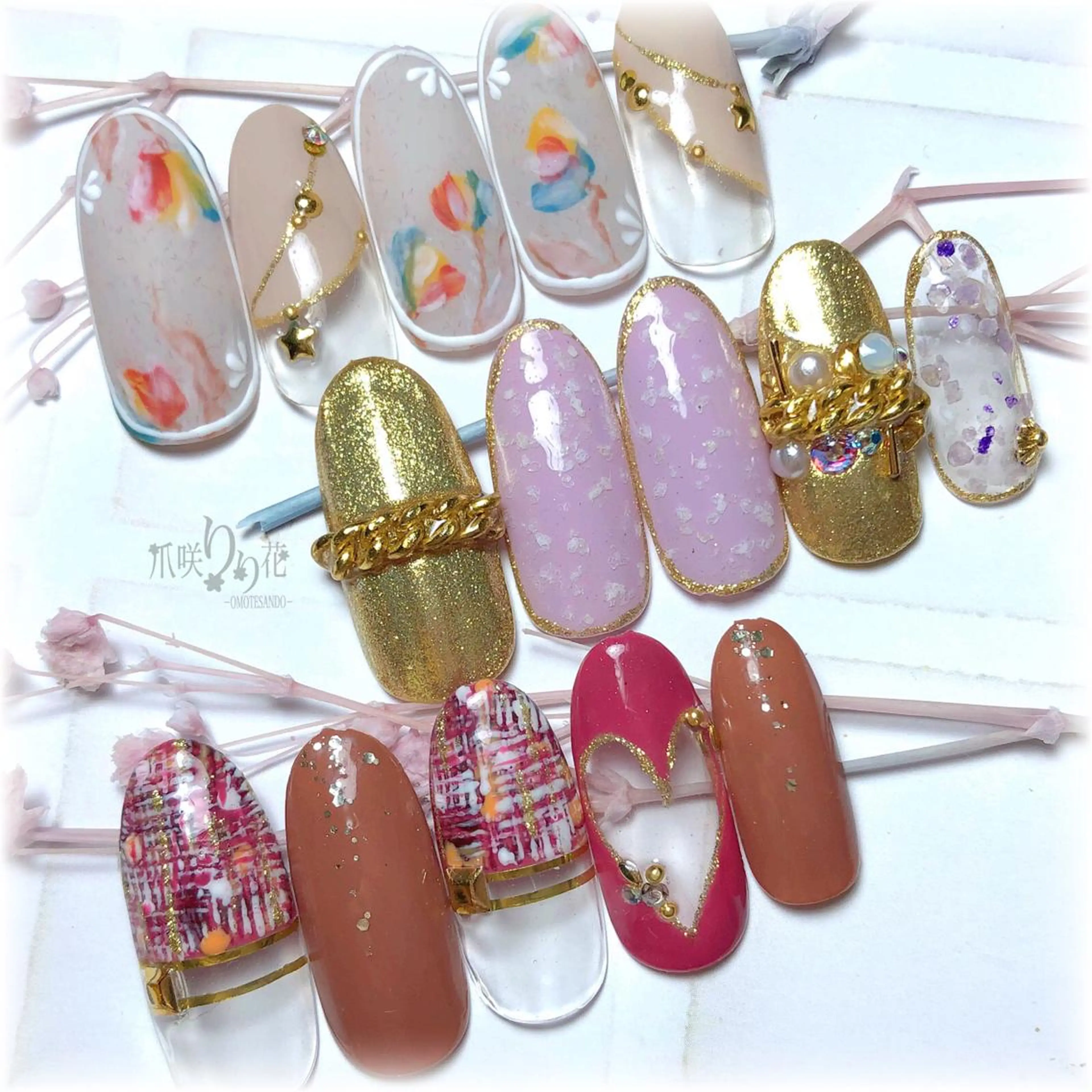 ネイル 爪咲 りり花のネイルデザイン