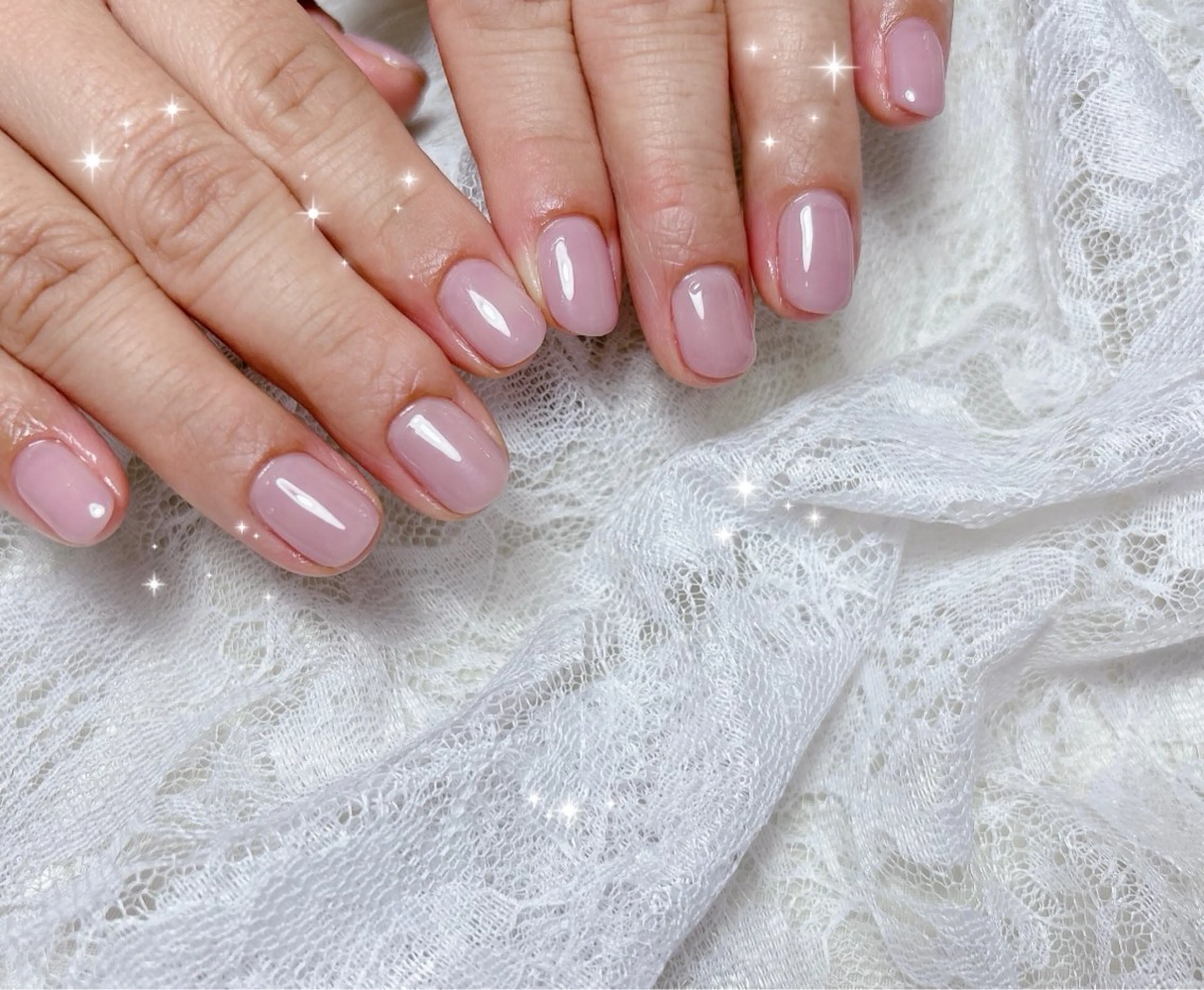 ネイル ピンク ハンドネイル FLARE NAIL フレアネイルのネイルデザイン