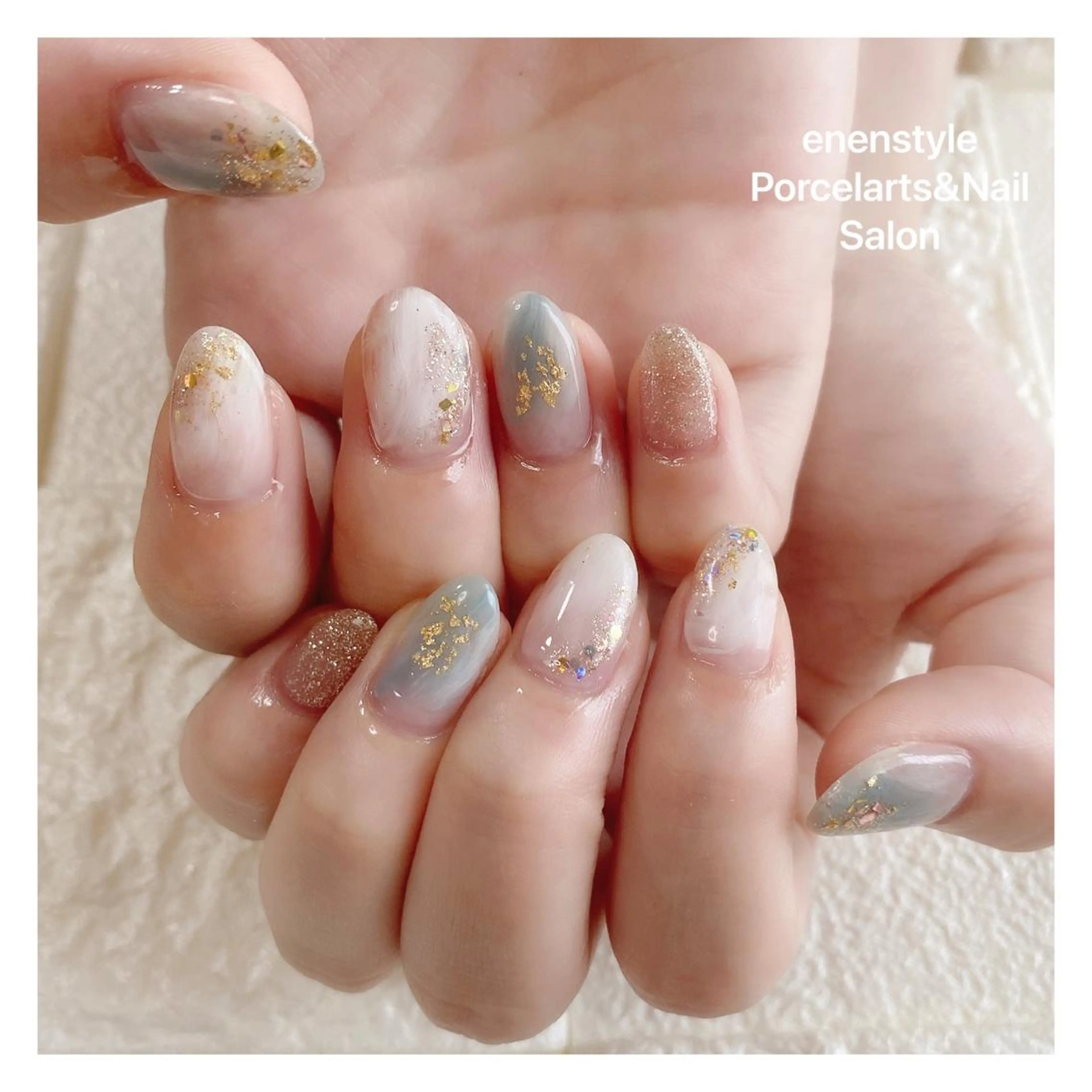 ミディアム ネイル 👑enen style👑のネイルデザイン