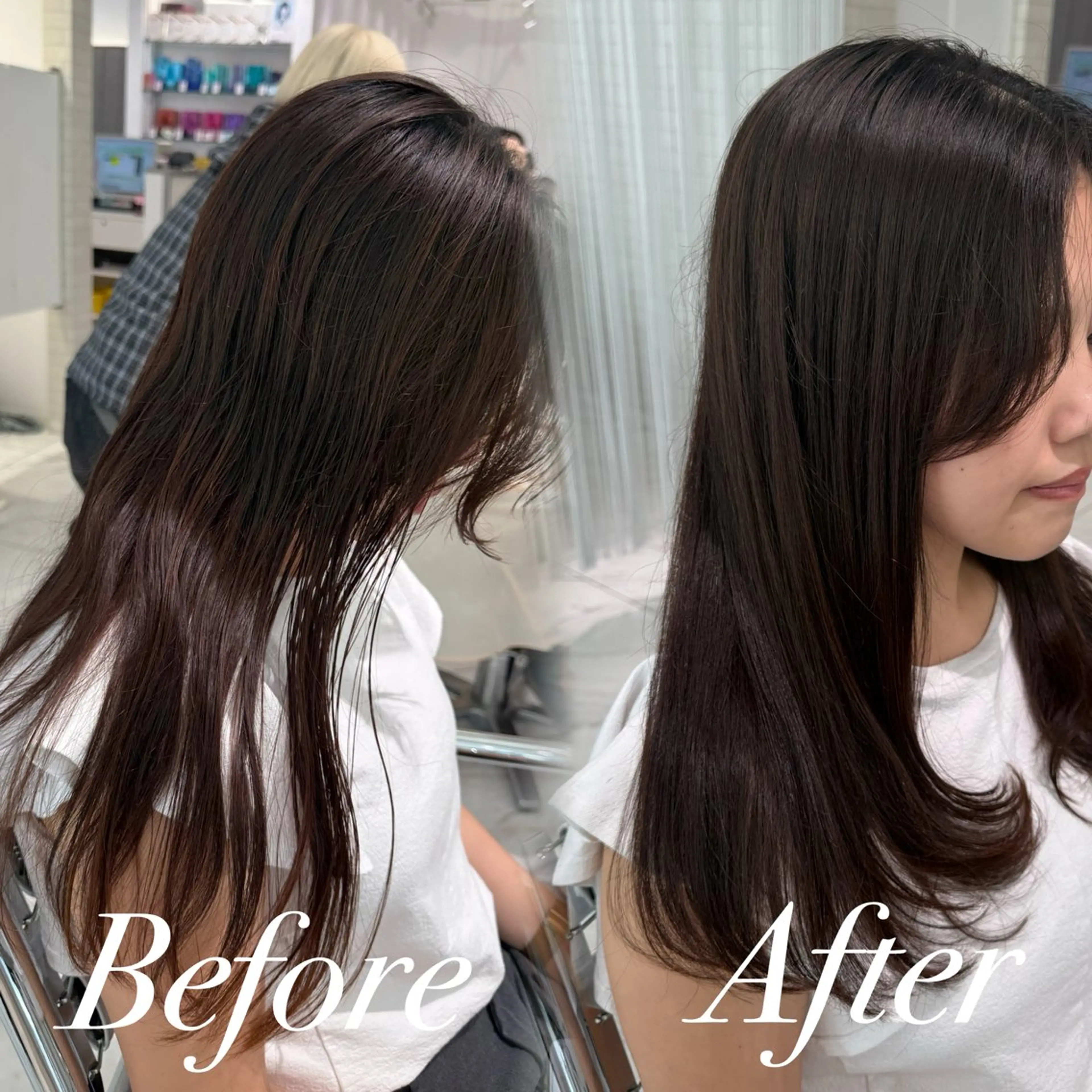 セミロング 韓国スタイル🇰🇷 児島葉月のヘアスタイル