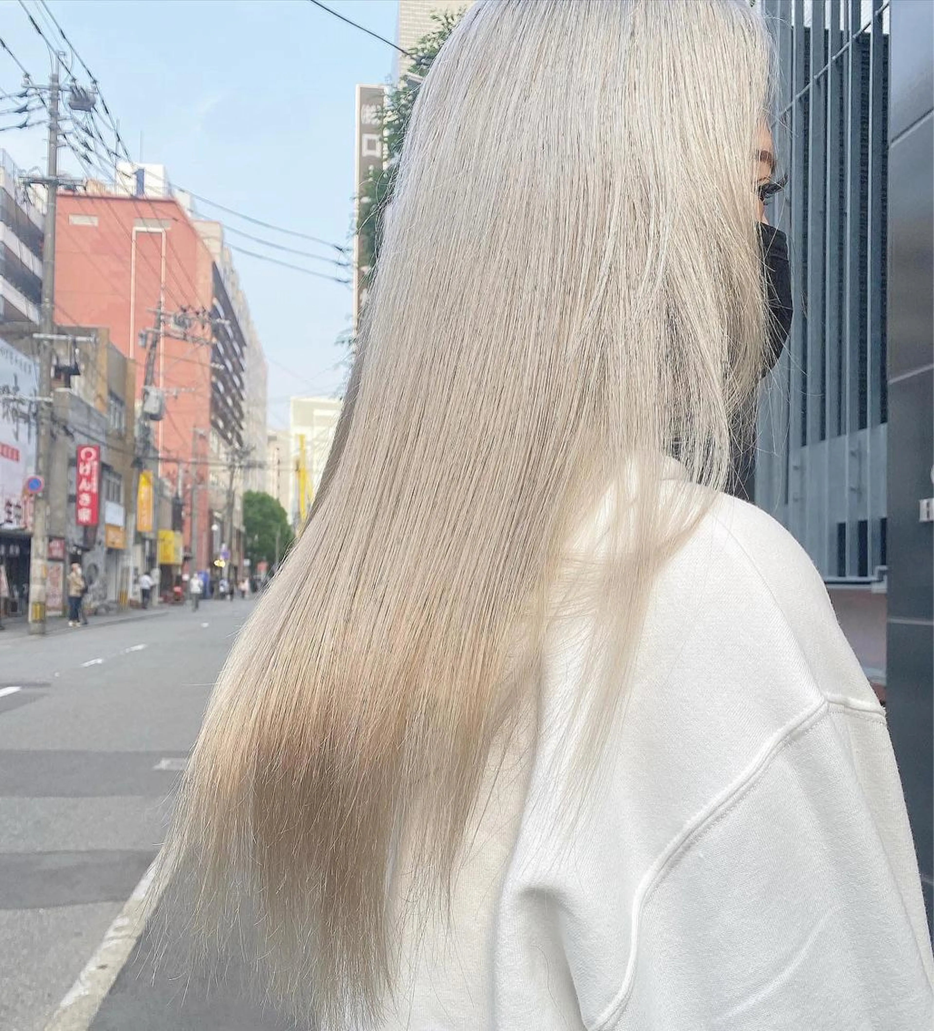 ロング カラー GiseL アンリのヘアスタイル