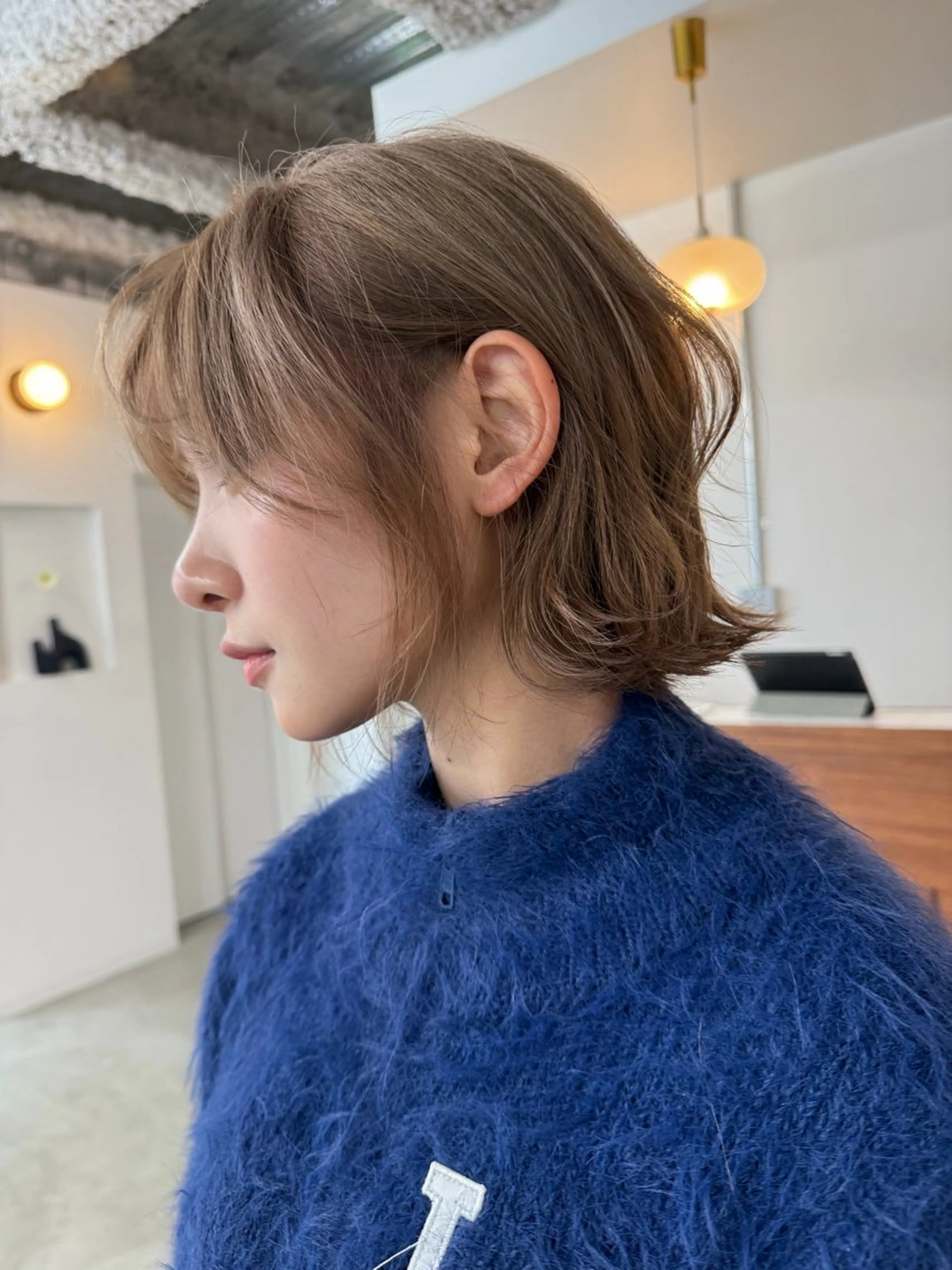 ミディアム ヘアカラー PELE/ハイトーン /初田芽以のヘアスタイル