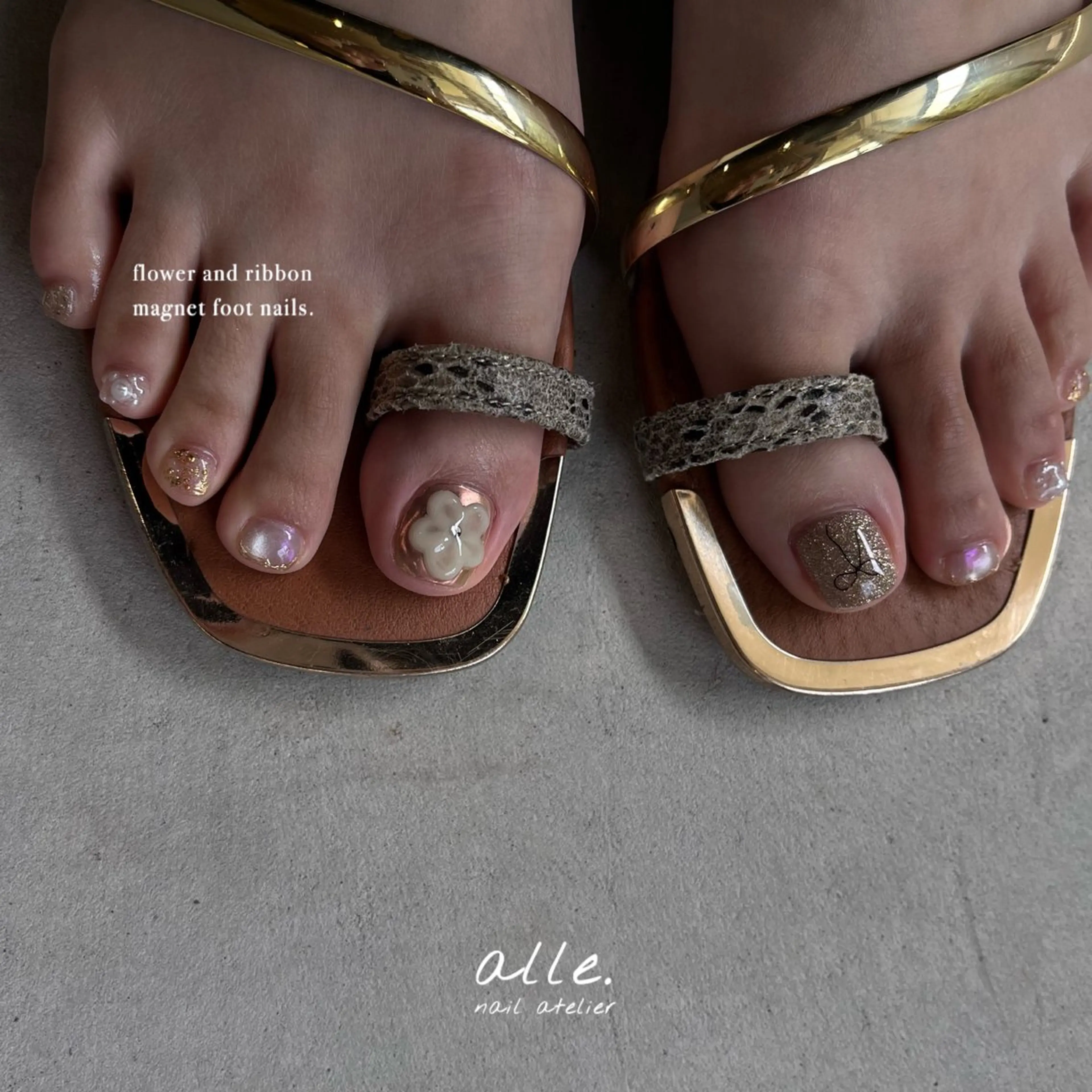 ネイル フットネイル atelier alle.のネイルデザイン