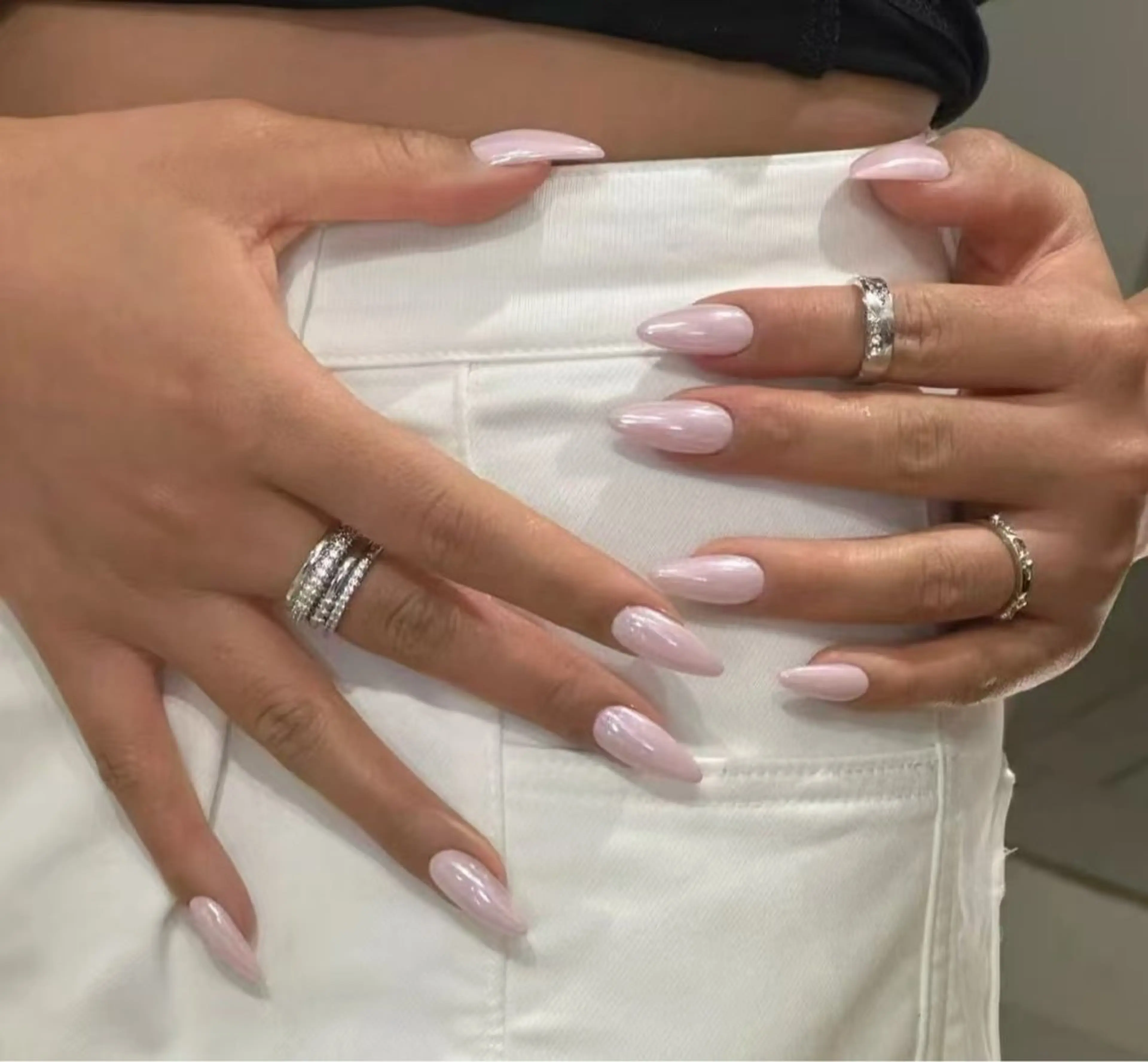 ネイル オーロラネイル フラワーネイル フットネイル フレンチネイル ジェルネイル ハンドネイル BabyYouMi ねねのネイルデザイン