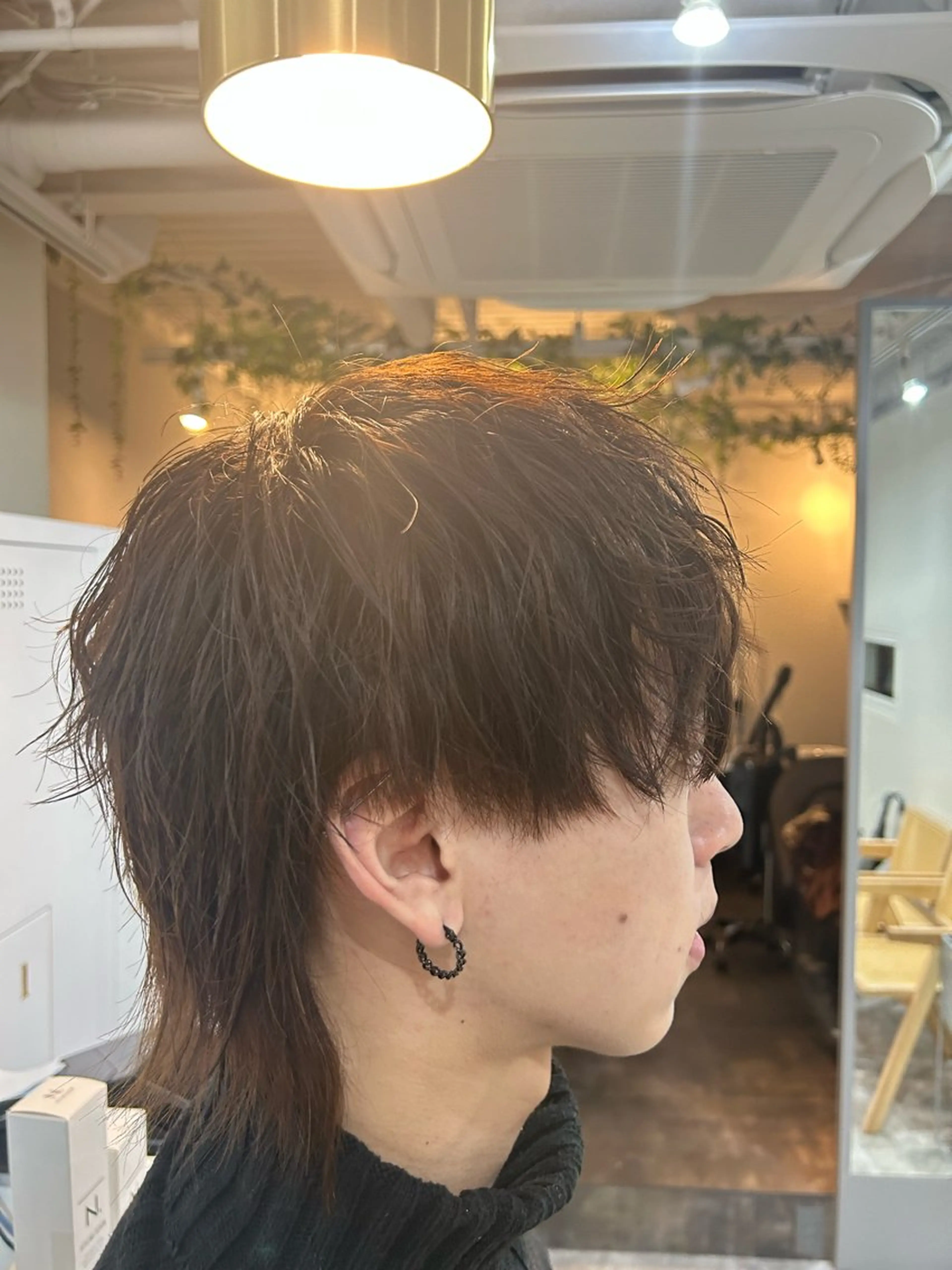 ミディアム メンズ メンズウルフカット レイヤーカット ウルフカット ウルフレイヤー メンズカット／パーマ 中 有晴のヘアスタイル