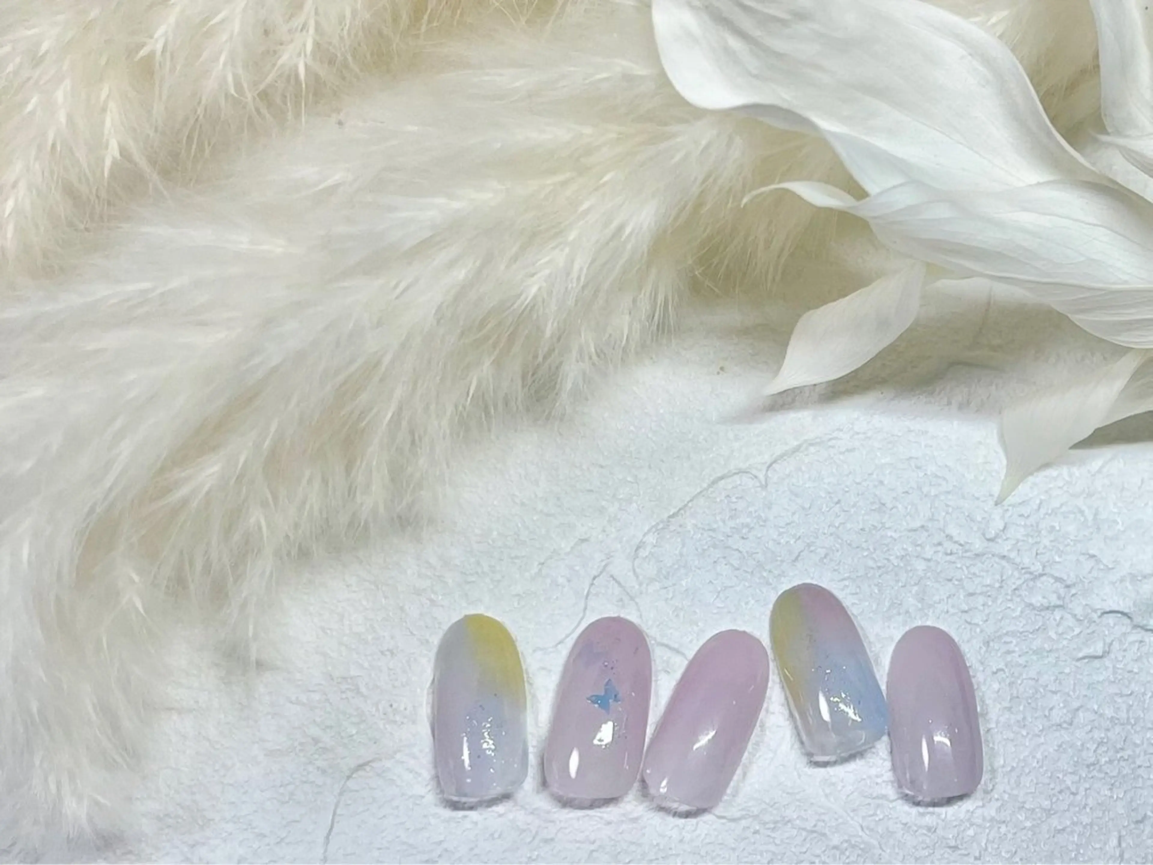 ネイル オーロラネイル フットネイル フレンチネイル ジェルネイル マグネットネイル Mogu nail 二子玉川のネイルデザイン