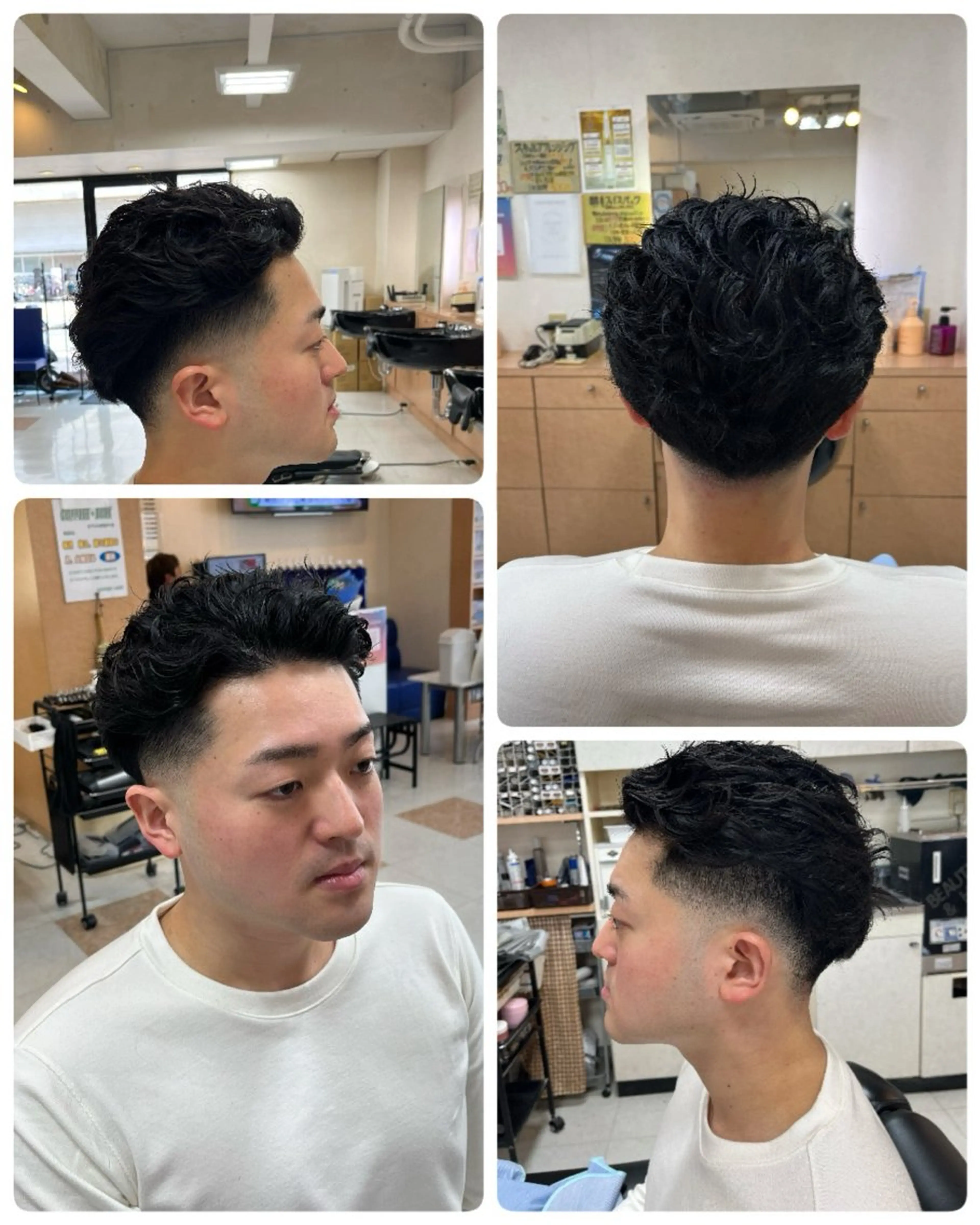 パーマ メンズ フェードカット COIFFURE DOUX(コアフィールドゥ)所属・✂︎men's hair✂︎立石亮のヘアスタイル