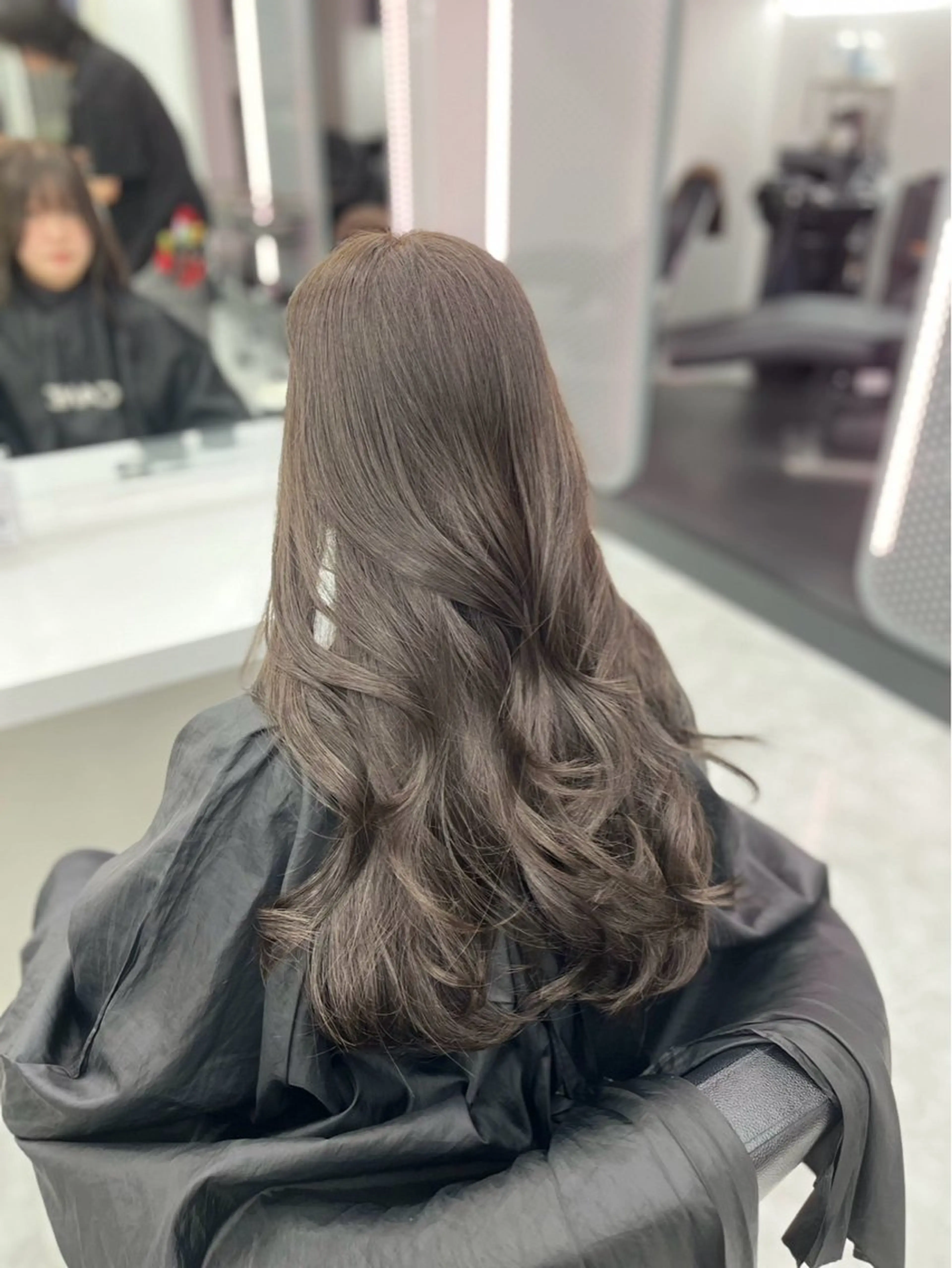 ロング カラー パーマ ヘアアレンジ メンズ キッズ ♥️韓国ヘア レイヤー♥️ゆりのヘアスタイル