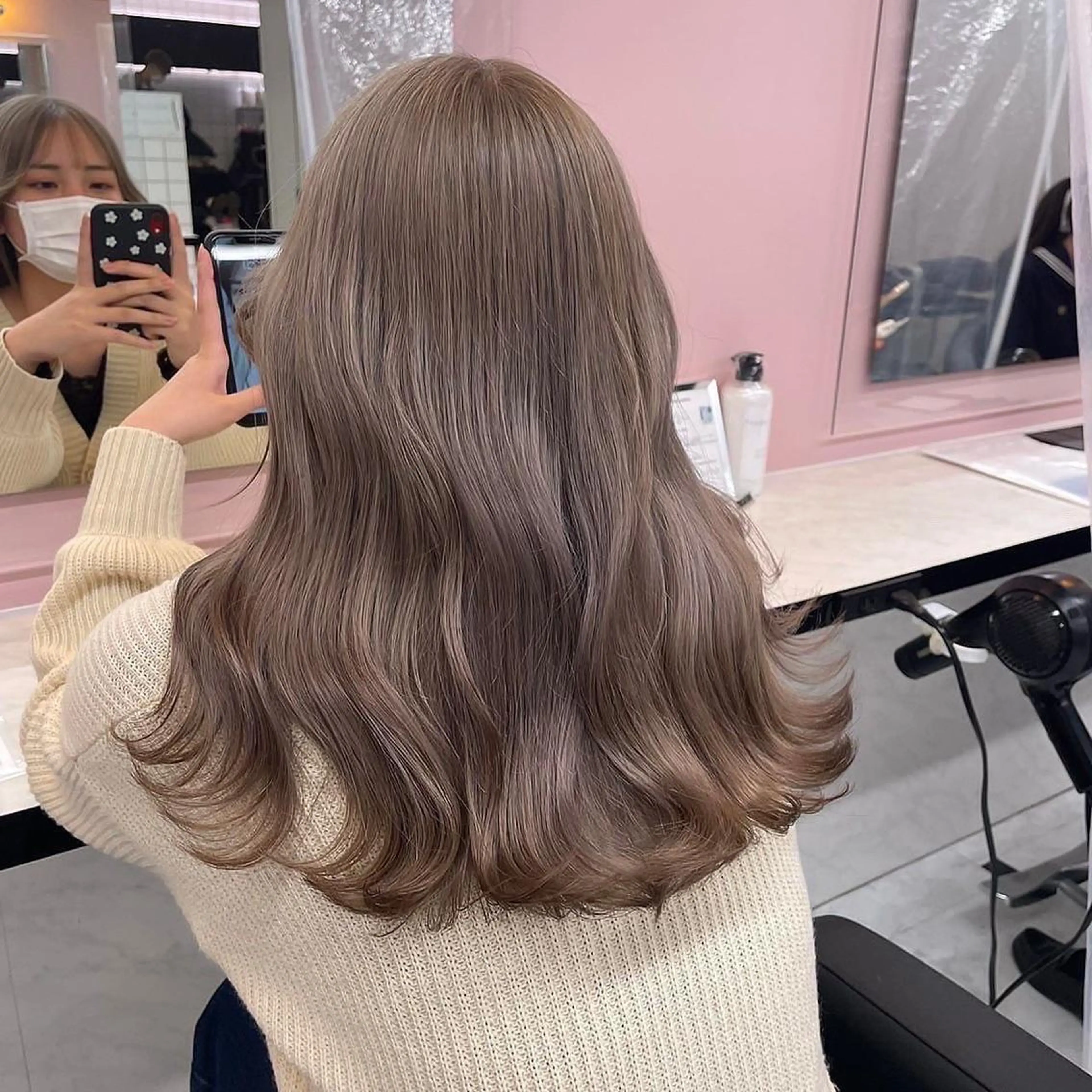 ミディアム カラー ヘアアレンジ ヘアカラー トリートメント ヘッドスパ ヘアセット 💖うる艶カラー💖 モデル募集💖のヘアスタイル