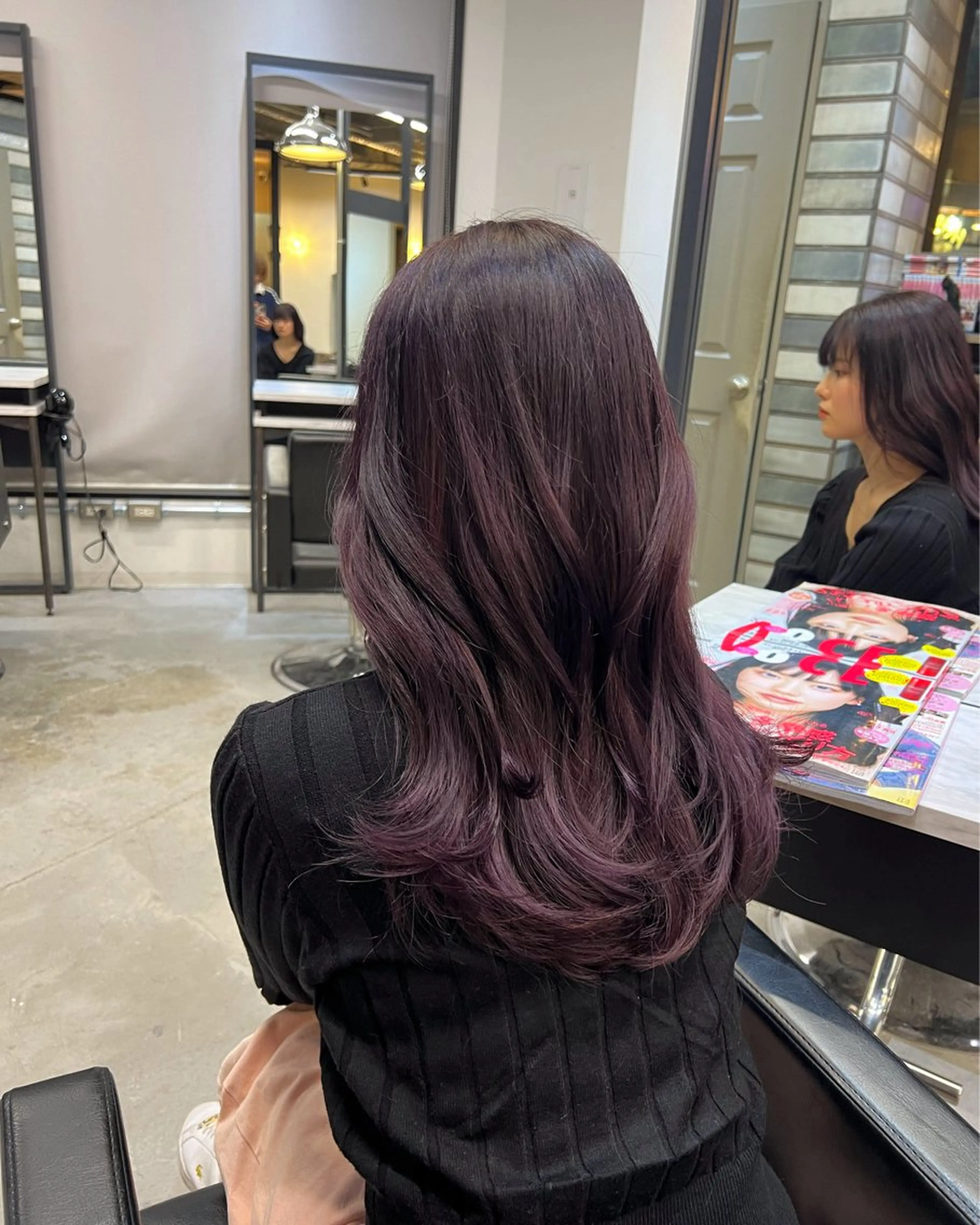 ミディアム カラー 韓国ヘア🇰🇷 YUKINAのヘアスタイル