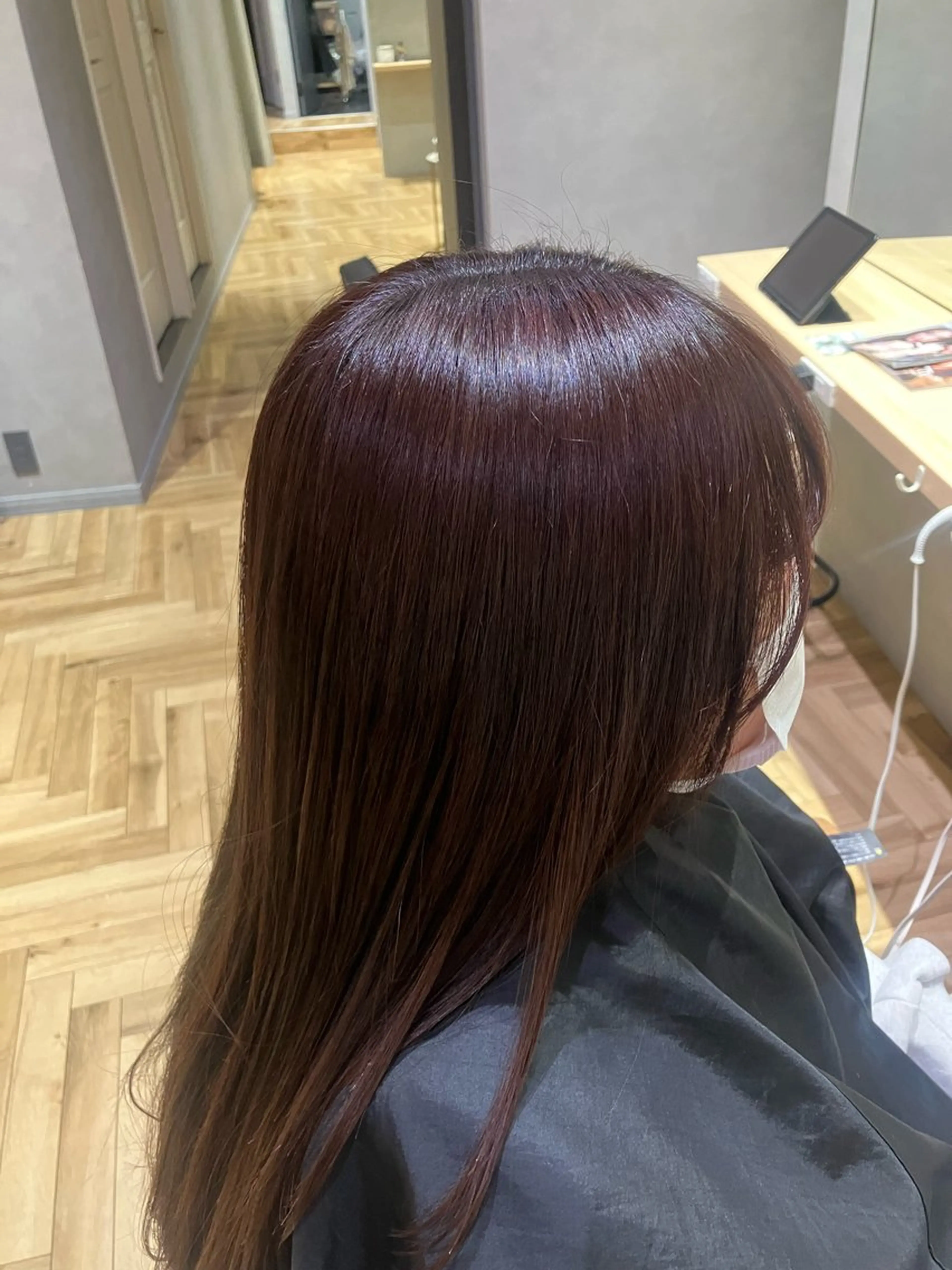 ロング カラー ブラウンカラー カシス タケノウチ アユムのヘアスタイル
