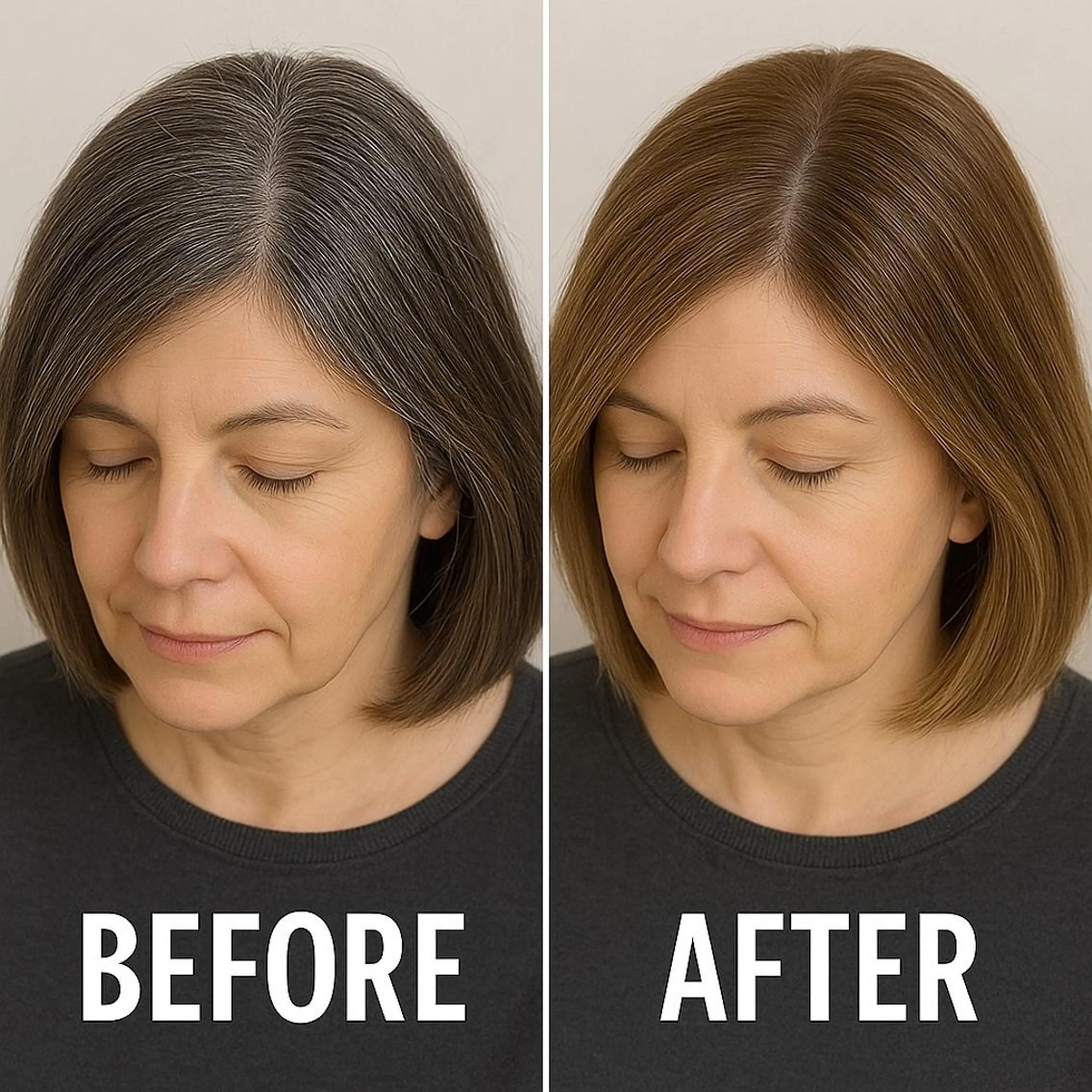 【脱🐇白髪染め】カット＋白髪ぼかしワンカラー＋クイックトリートメントの写真