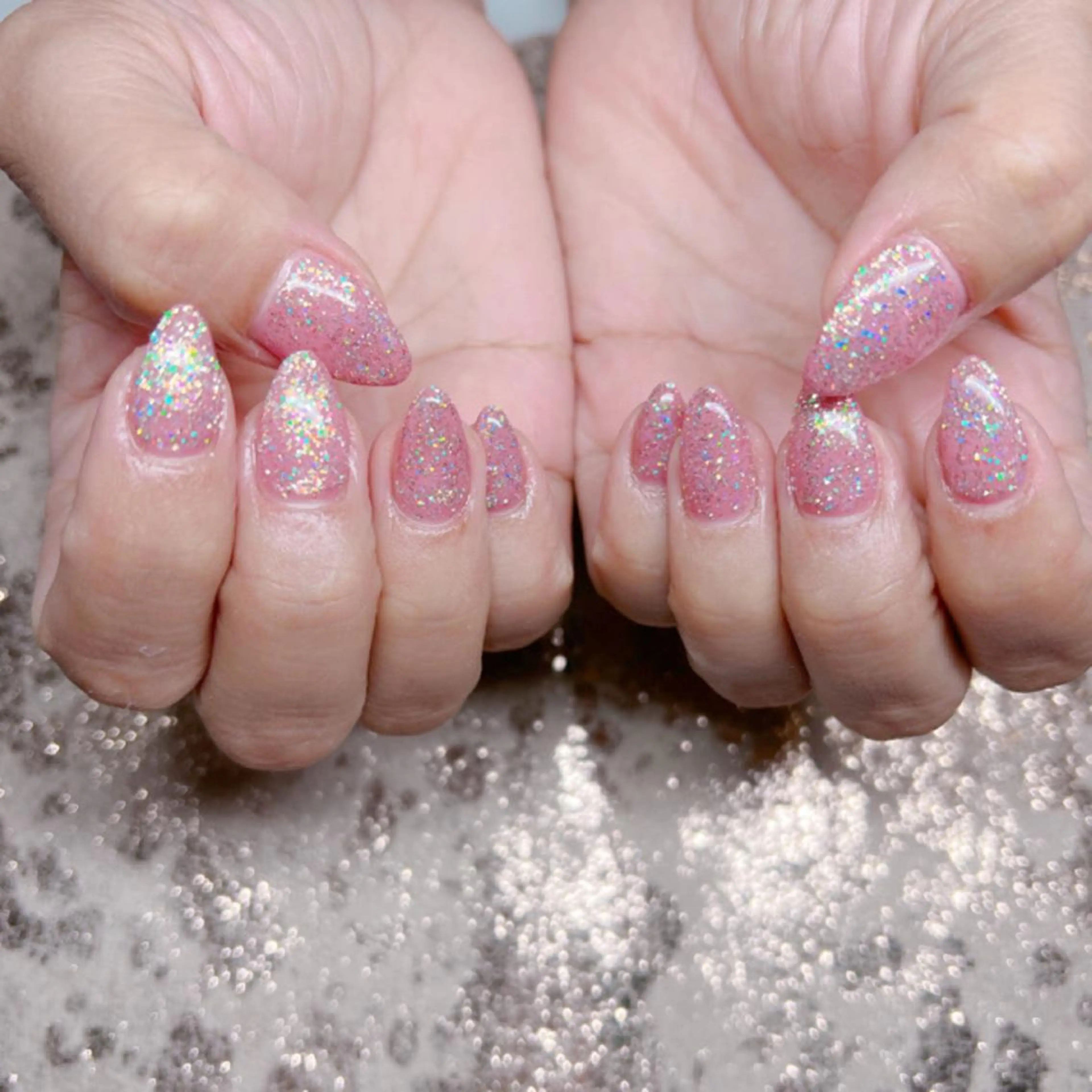 ネイル ラメ(グリッター) 個室ネイルサロンDolly  Girl〜ドーリーガール〜所属・DollyGirl KYOKOのネイルデザイン