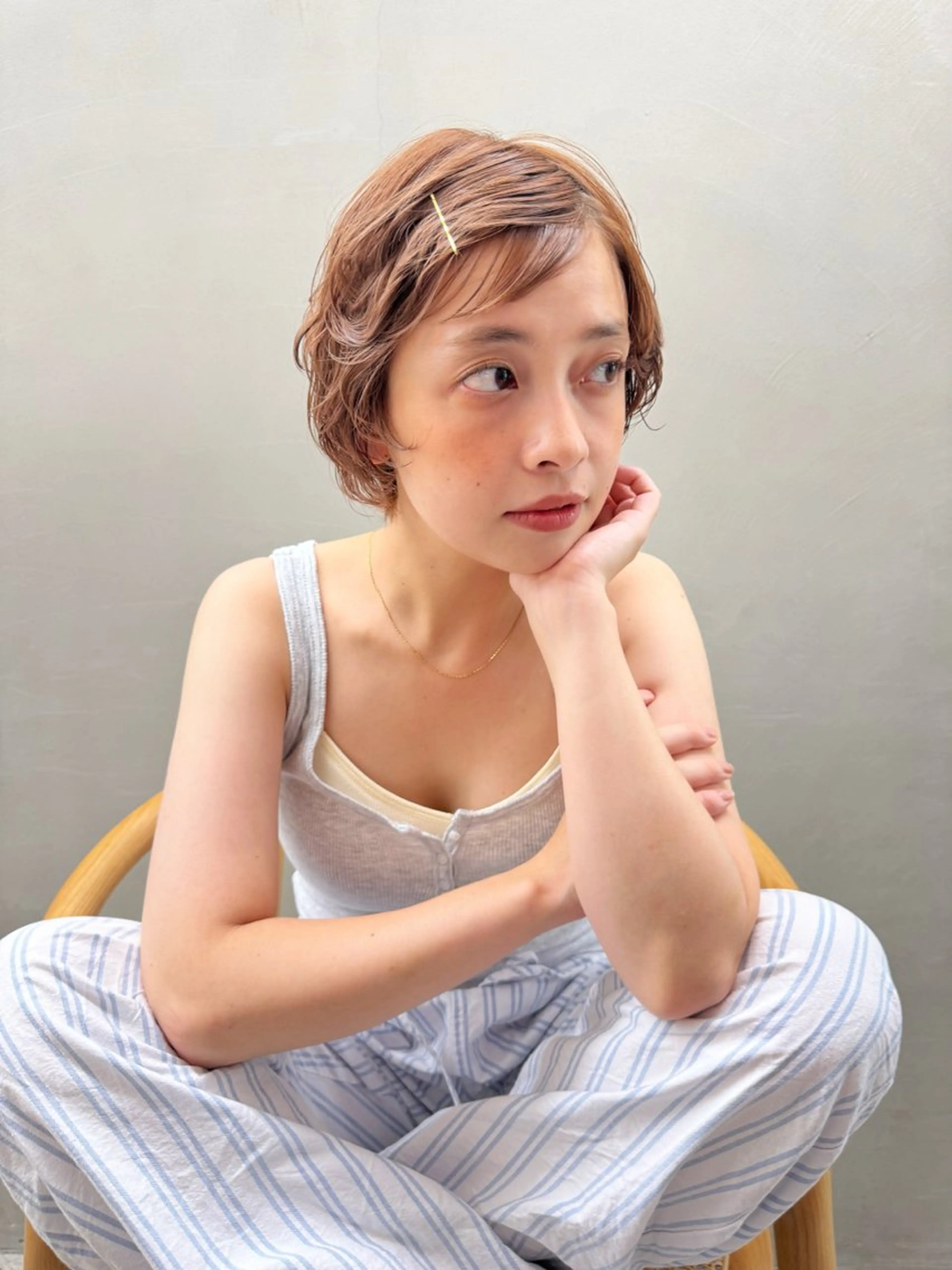 ショート カラー ayaka/暖色 /ニュアンスボブのヘアスタイル