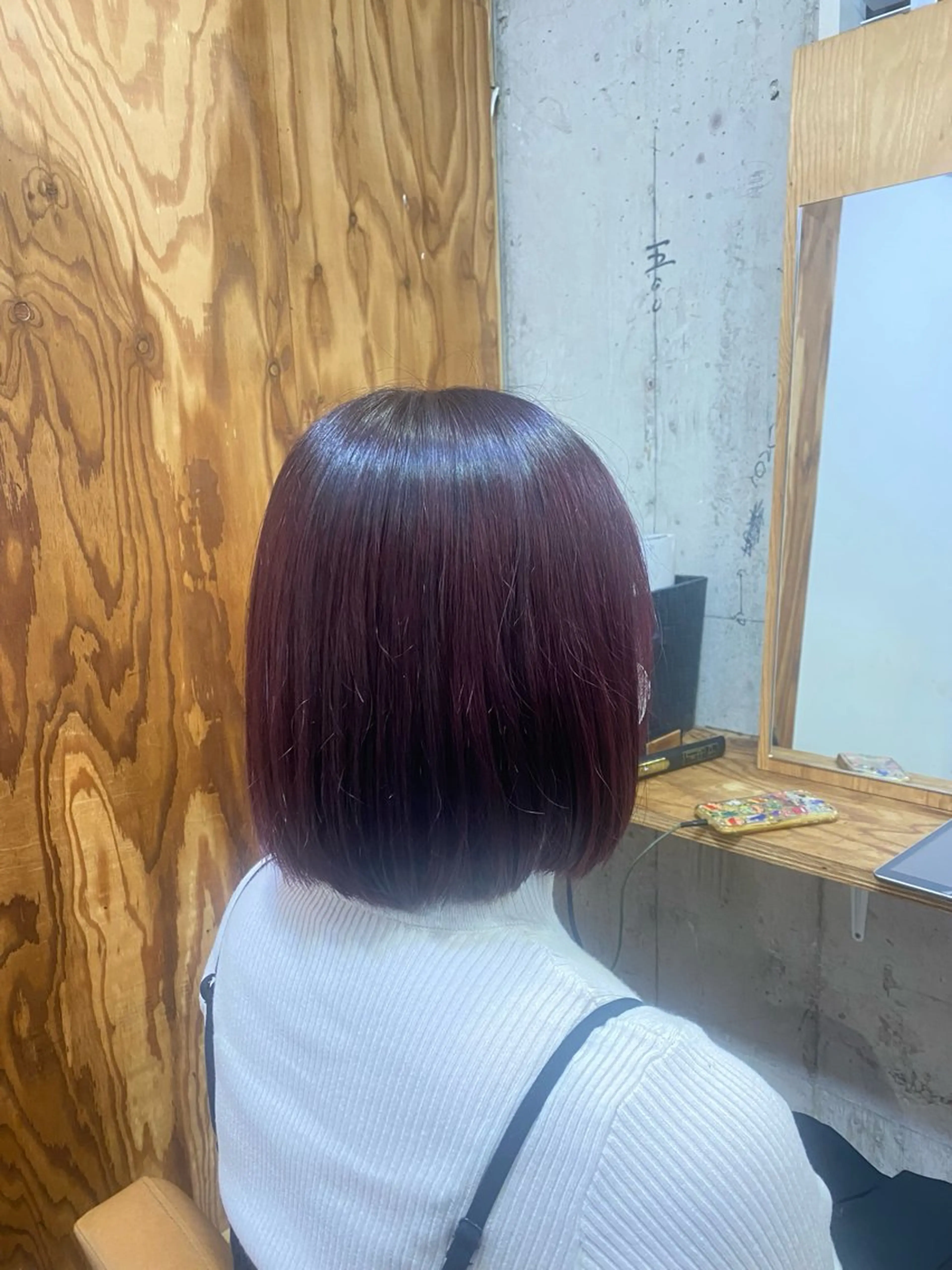 ショート カラー ブリーチカラーと、髪 質改善。HARUKAのヘアスタイル