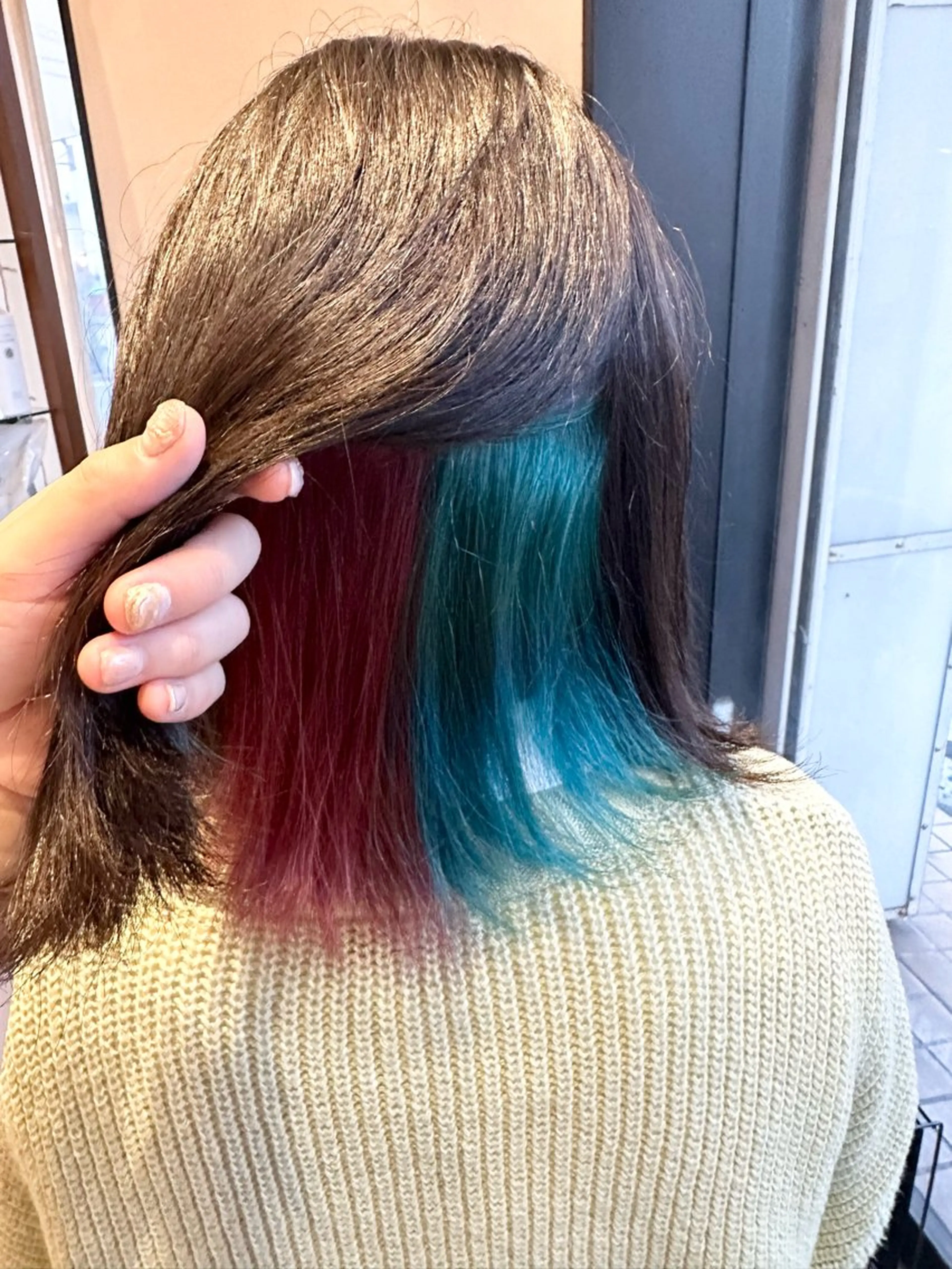 ミディアム カラー ツートーンカラー ヘアカラー いまじゅく あおいのヘアスタイル