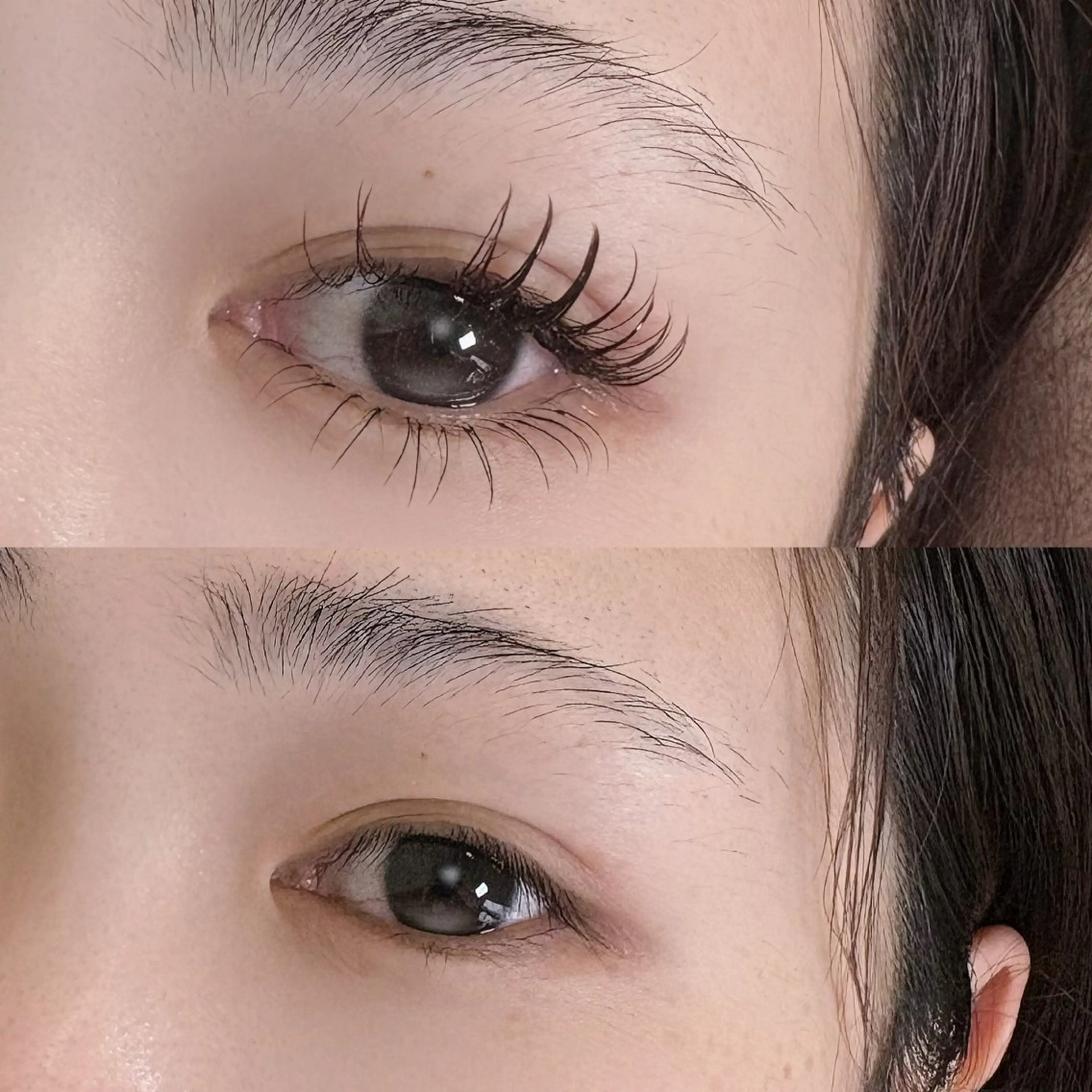 今だけ下まつげ両目30本🎁お写真モデル*LED 注意事項確認〇140本ブラウンミックスb/c/dカール 8～15ミリの写真