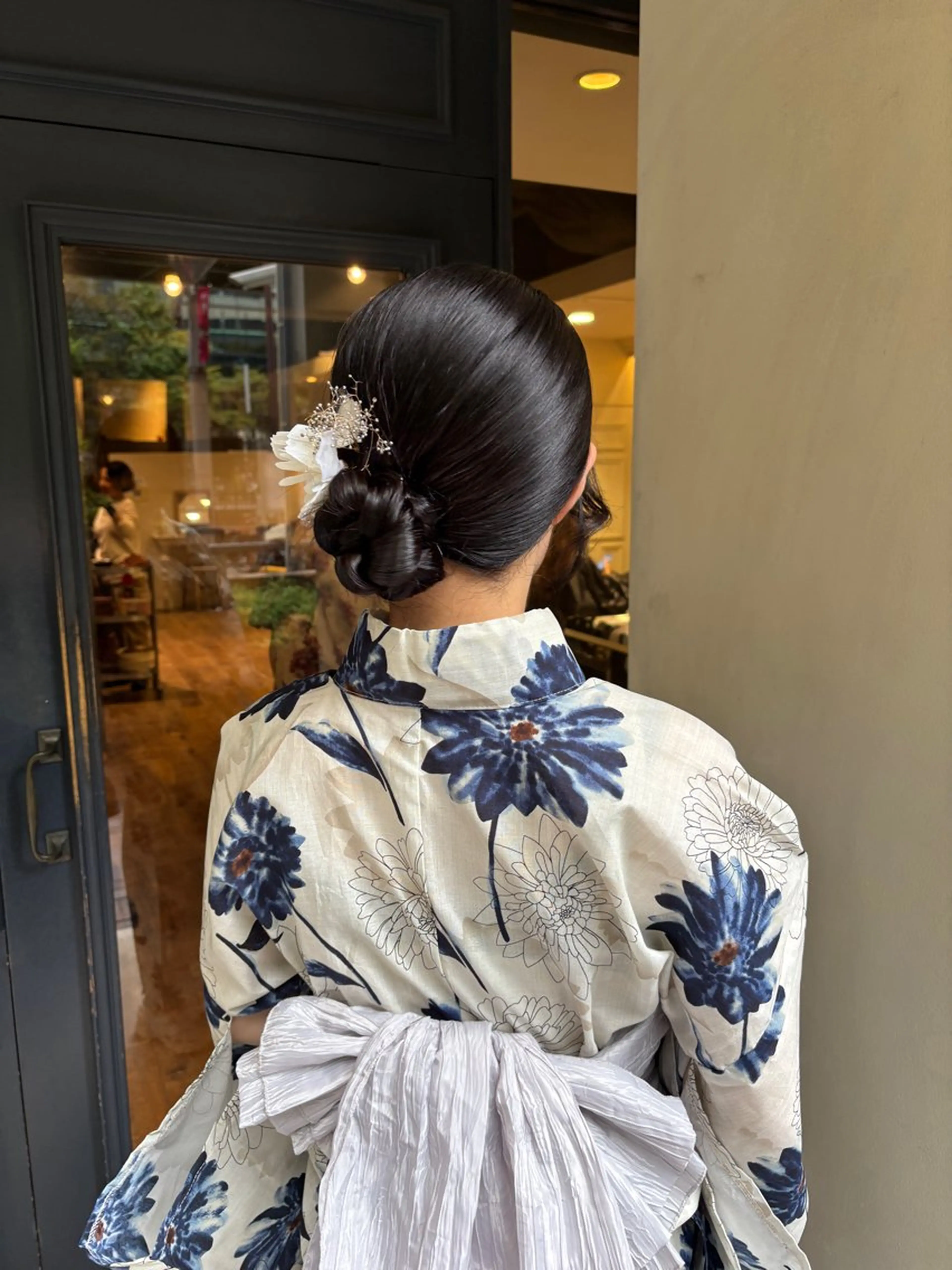 ヘアアレンジ 浴衣 ボブ/レイヤー/ 梅田/天野川奈緒のヘアスタイル