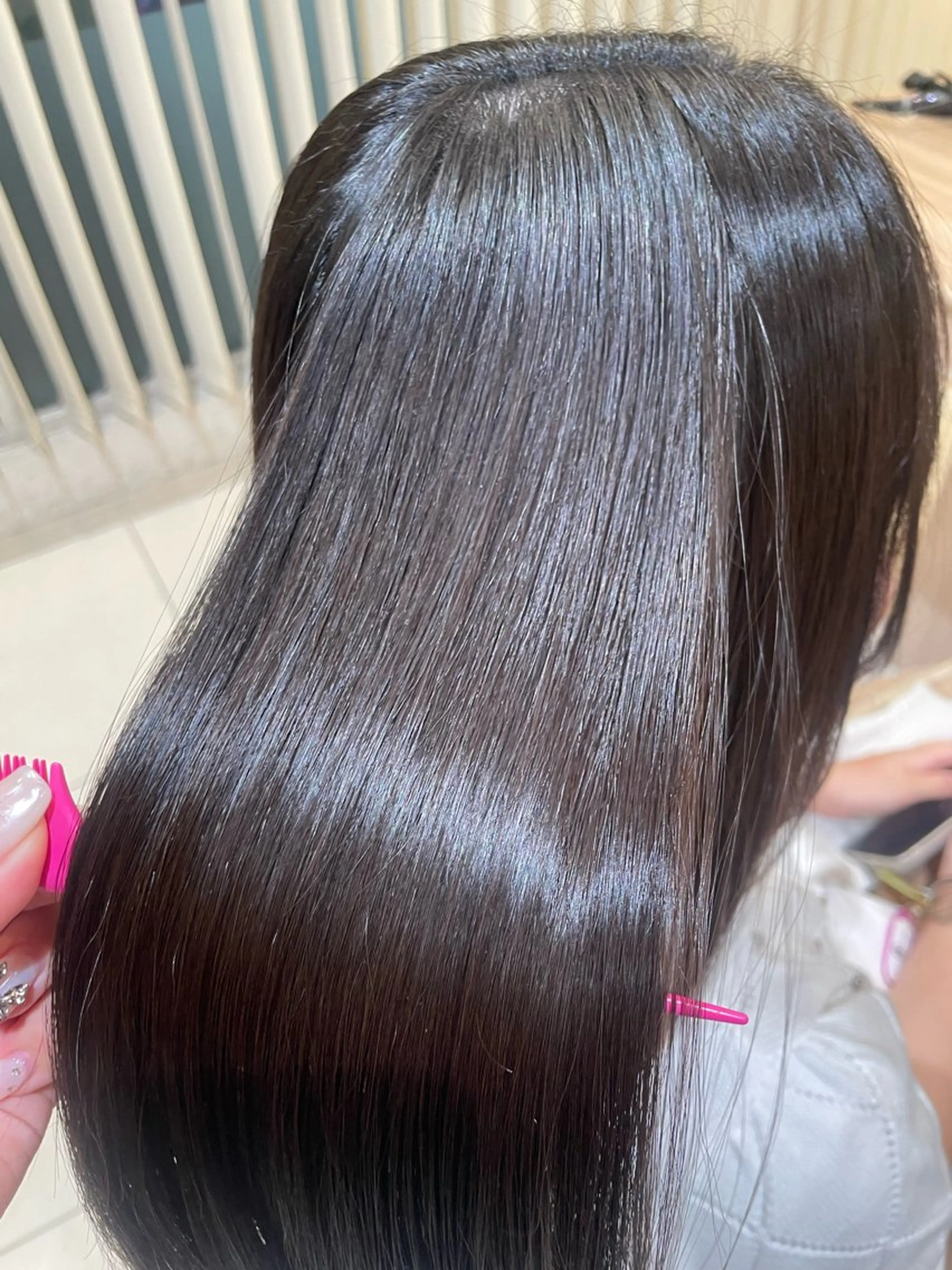 セミロング パーマ カット 縮毛矯正 トリートメント 韓国ヘアメイク🎀/ 縮毛矯正✨山本媛香のヘアスタイル